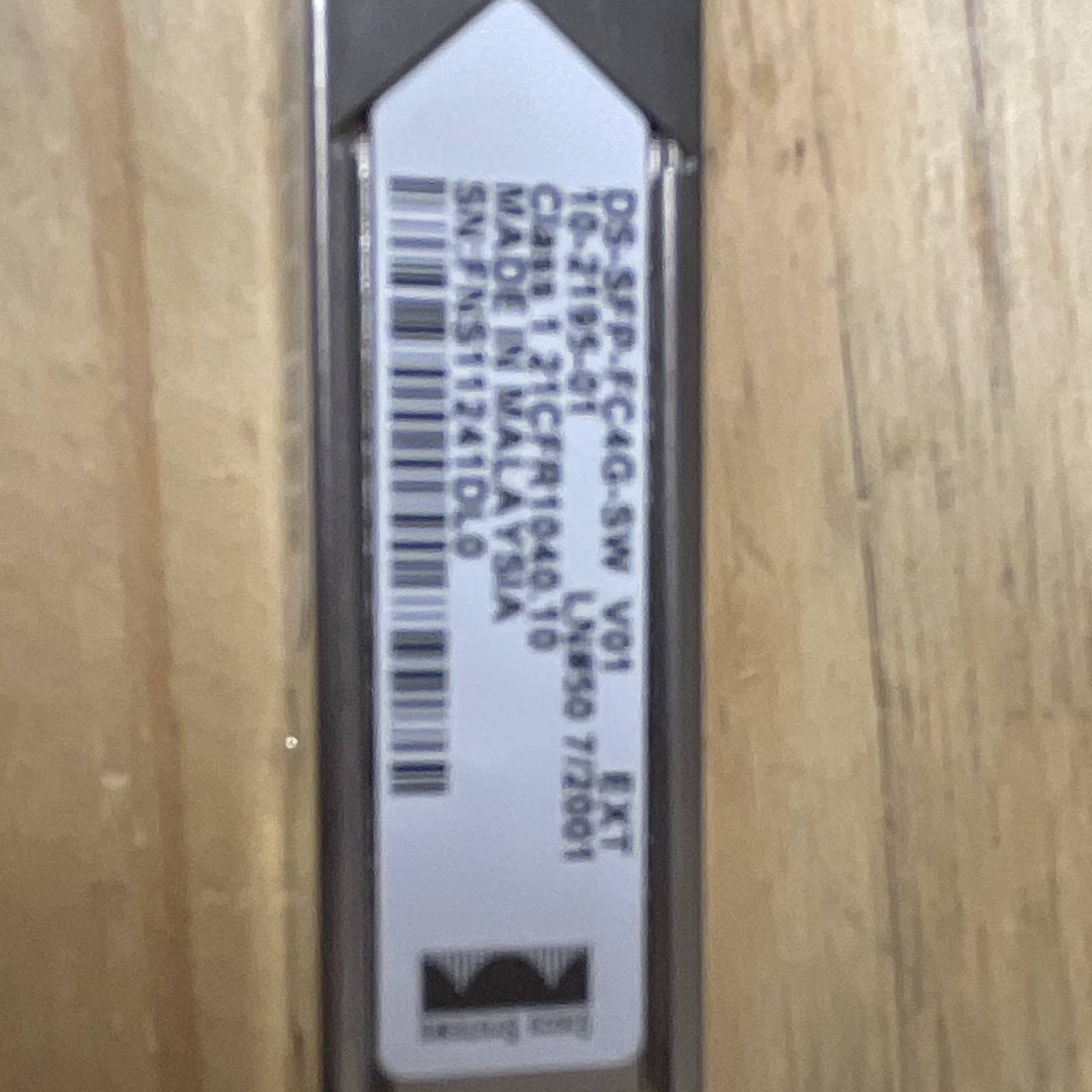 Cisco DS-SFP-FC4G-SW 10-2195-01 4Gbps Fibre Channel LC SFP Module