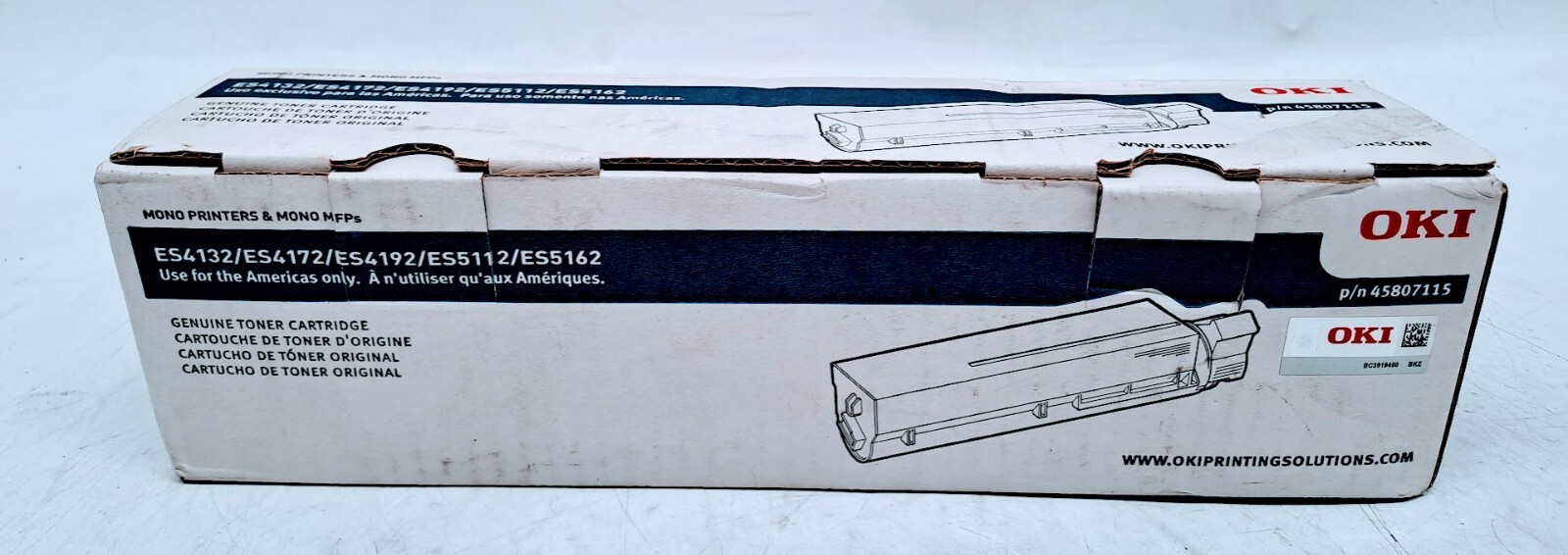 Oki Data 45807115 Toner Cartridge - Black