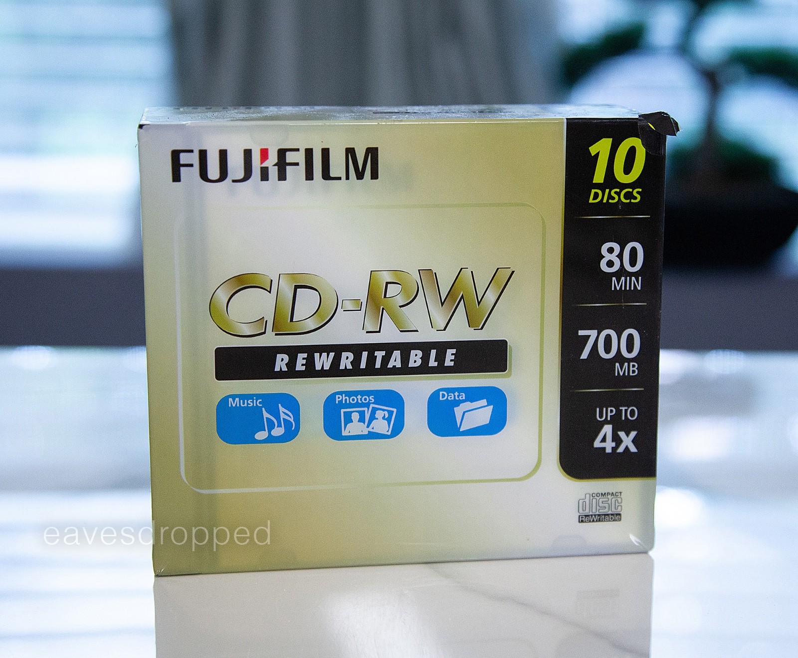 Fujifilm CD-RW Rewritable - 10 pack with Cases - NEW-Factory Sealed