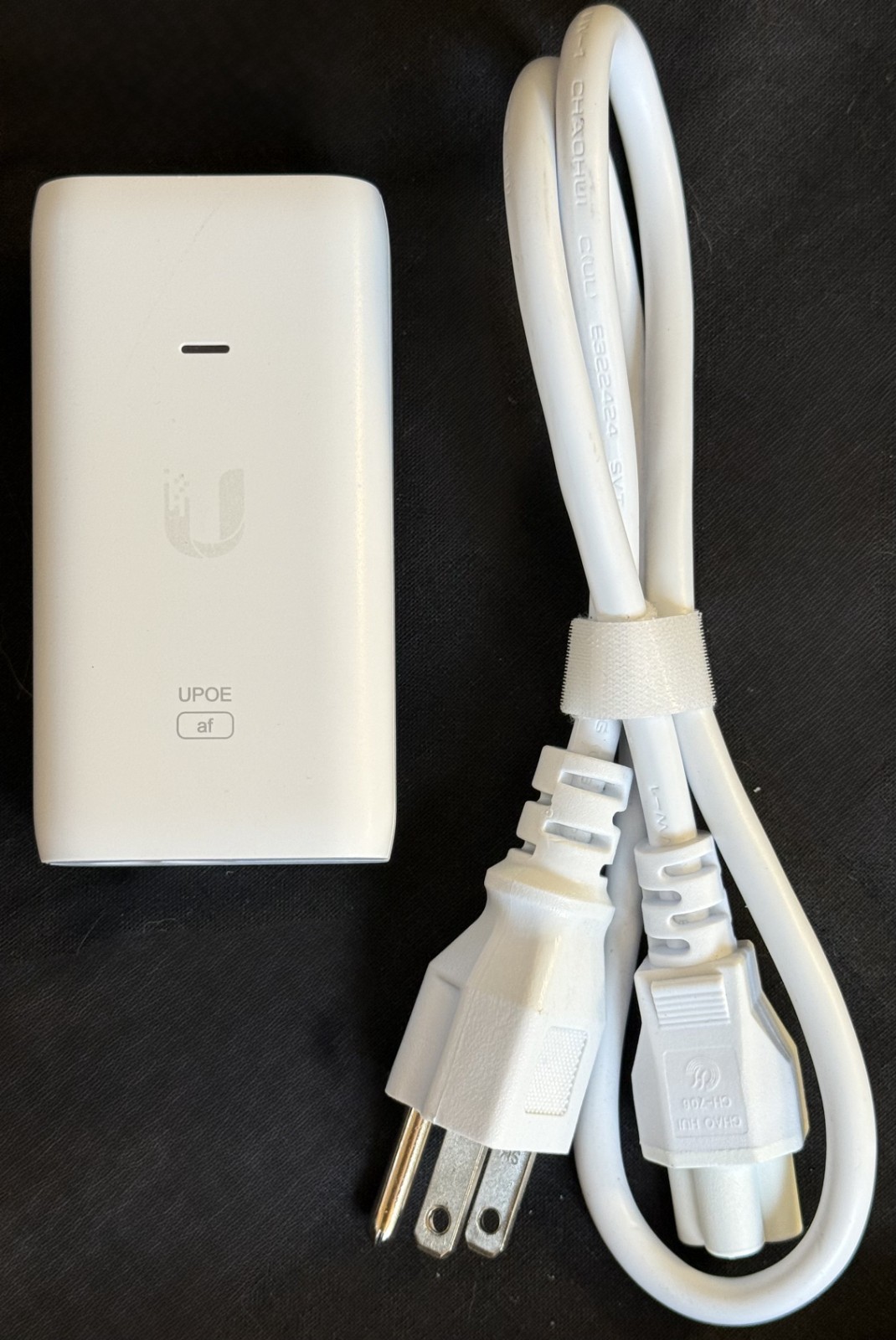Ubiquiti U-POE-af 48V 15W Gigabit 802.3af PoE Injector w/ Power Cord