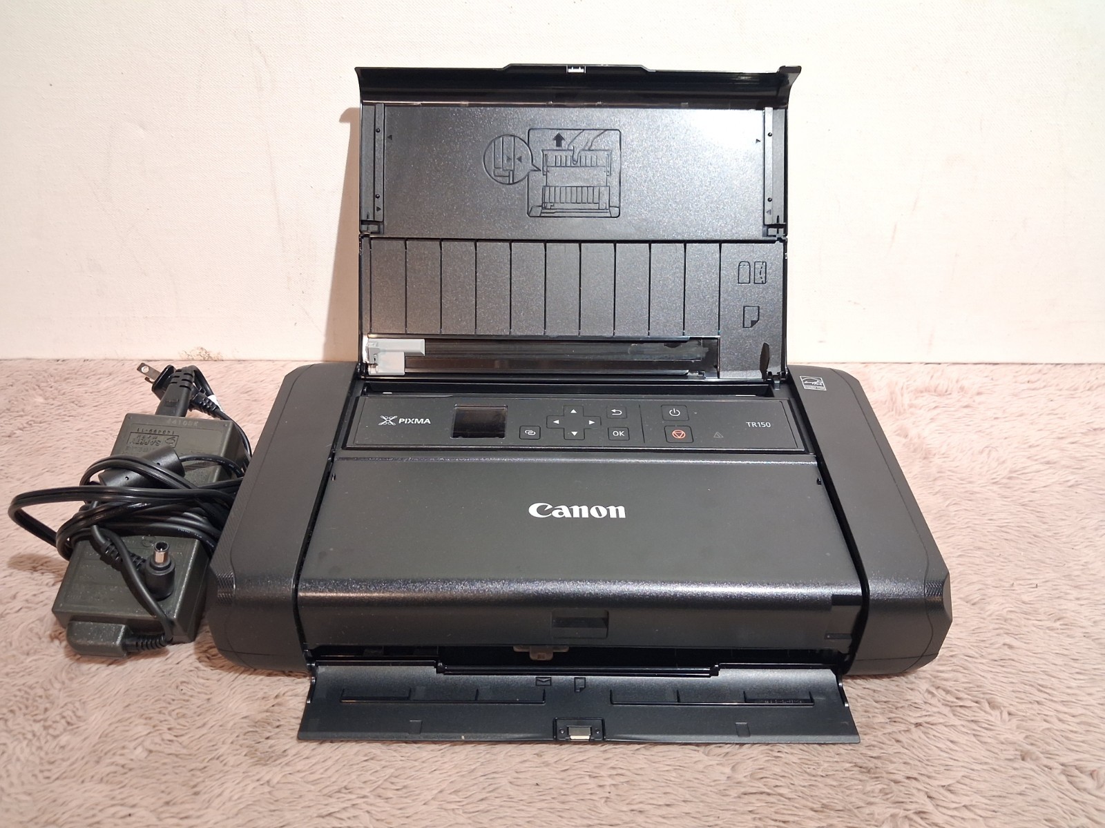 Canon PIXMA TR150 Portable Wireless Color Inkjet Printer Tested And Working 
