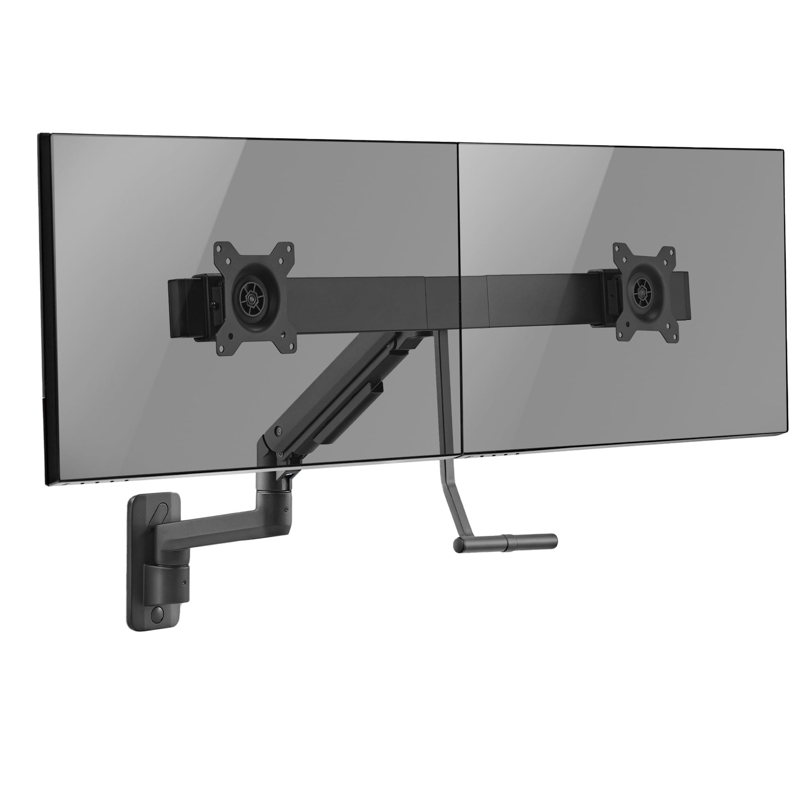 Mount-It Proflex Dual Monitor Wall Mount, Gas Spring Arm 17 to 32", black
