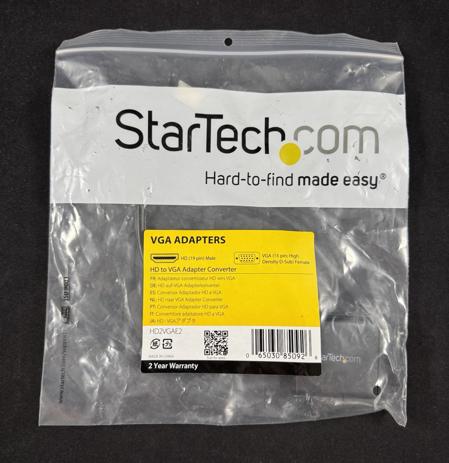 StarTech HD2VGAE2 HD to VGA Adapter Converter