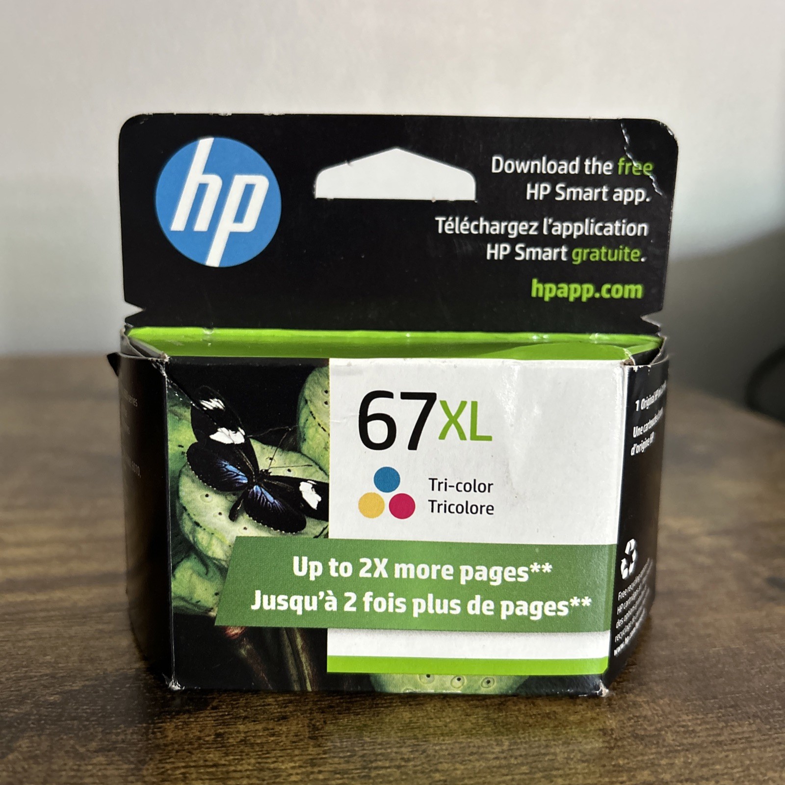 HP 67XL Tri-Color Original OEM Ink High Yield New Sealed Exp 04/2027