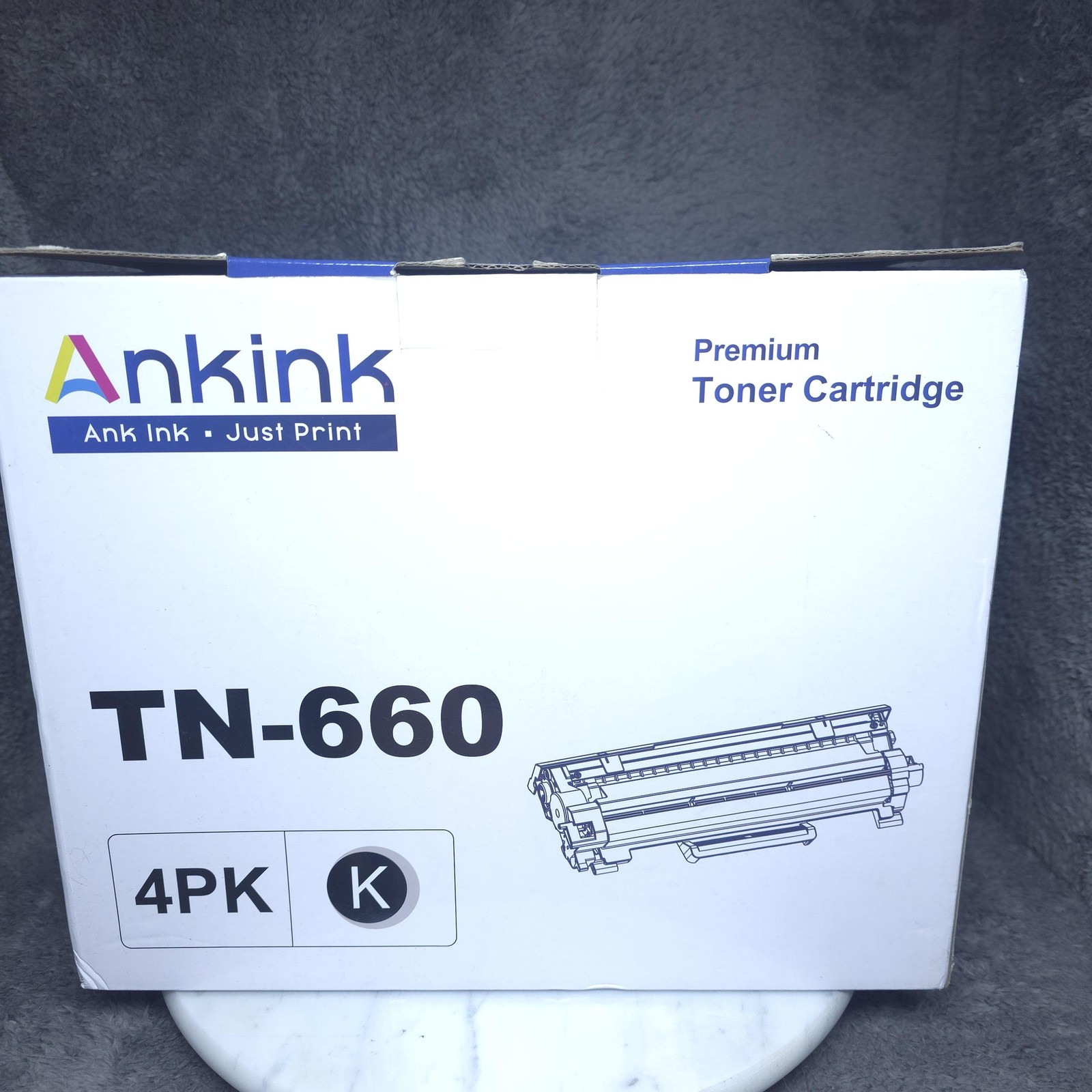 Ankink TN-660 High Yield Toner Cartridge 4PK Black Compatible For Brother