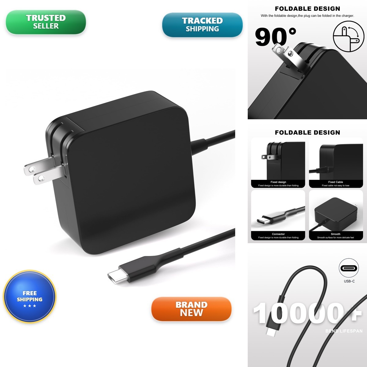 LQM 65W USB C Laptop Charger For Nimo 15.6" 17.3" N171 N171S N151 SK90195333