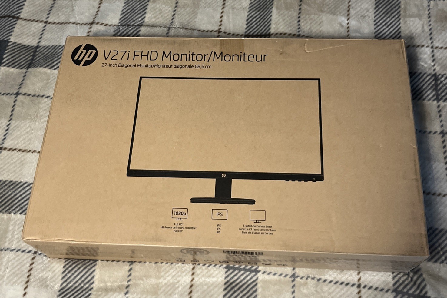 HP V27i 27" FHD IPS LED Monitor - Black New