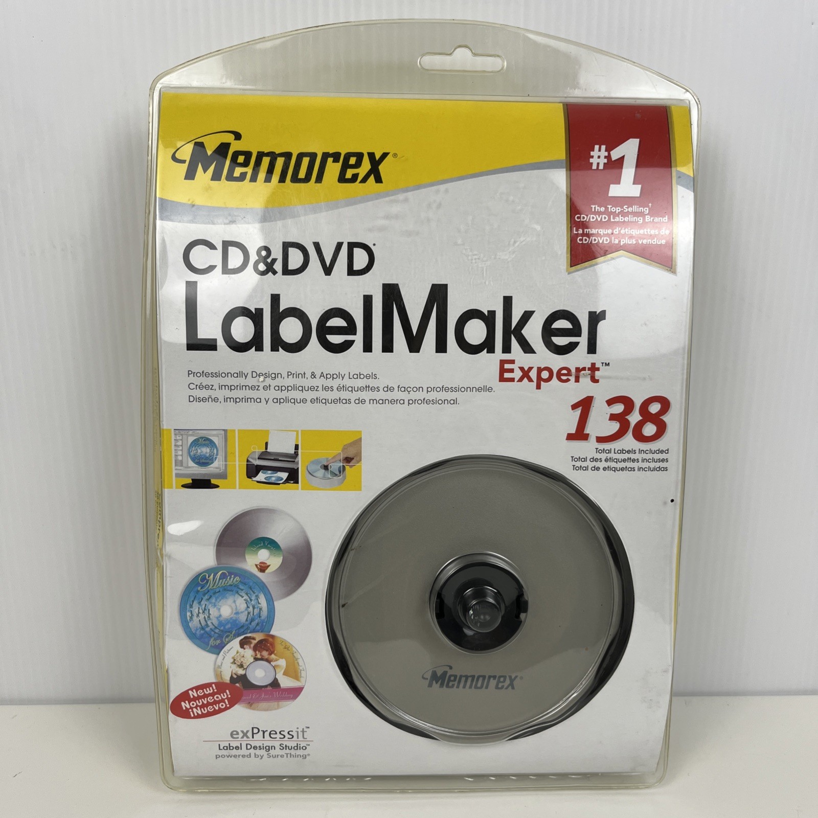 Memorex CD & DVD Label Maker Expert 138, New Sealed
