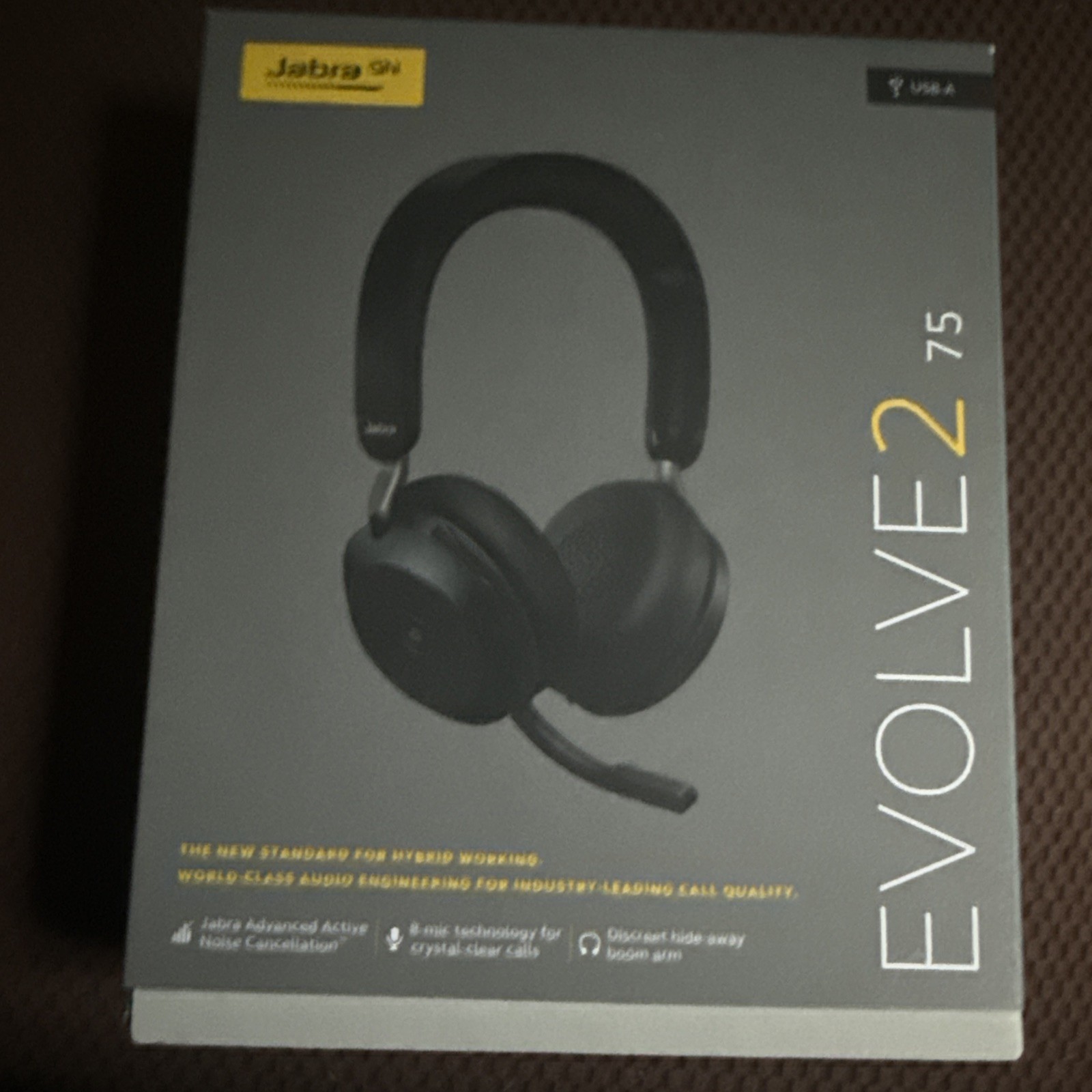 NEW Jabra Evolve2 75 Wireless Bluetooth Headset USB-A ANC Black