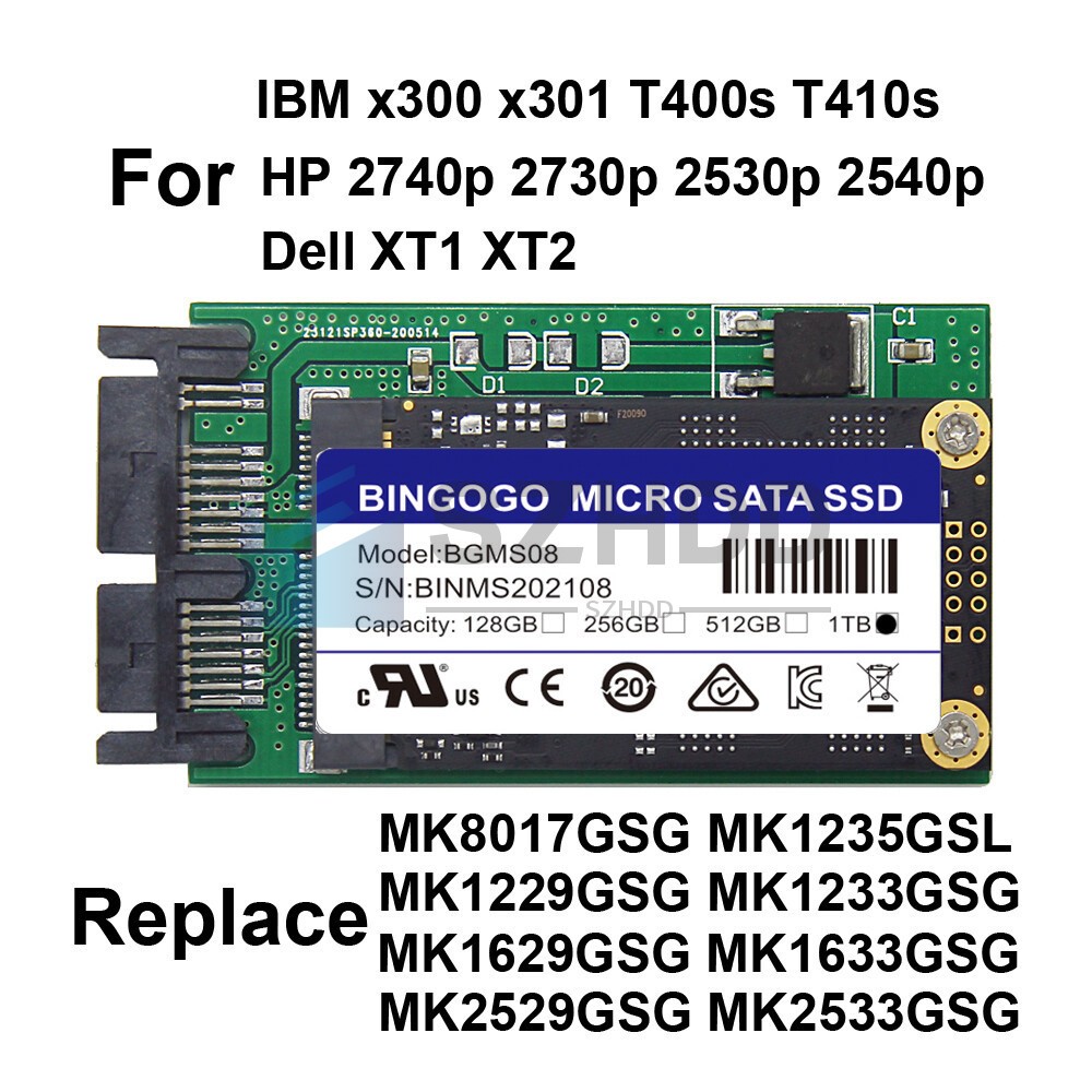 NEW 1.8" 1TB SATA SSD REPLACE MK1629GSG MK2529GSG HDD For HP 2530P 2730P 2740P
