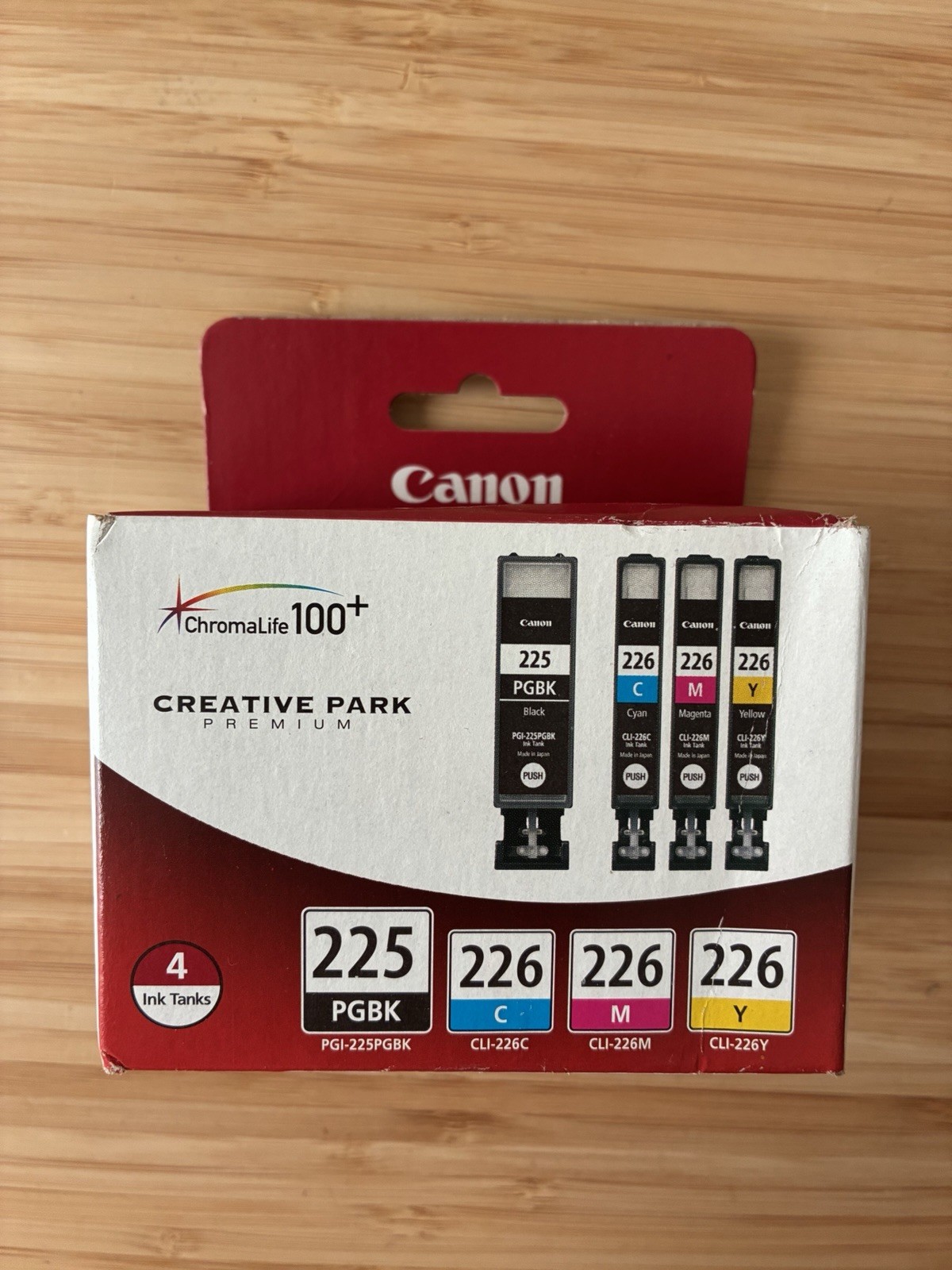 Genuine Canon PGI-225 CLI-226 Ink Cartridge 4-Pack PGBK Cyan Magenta Yellow OEM