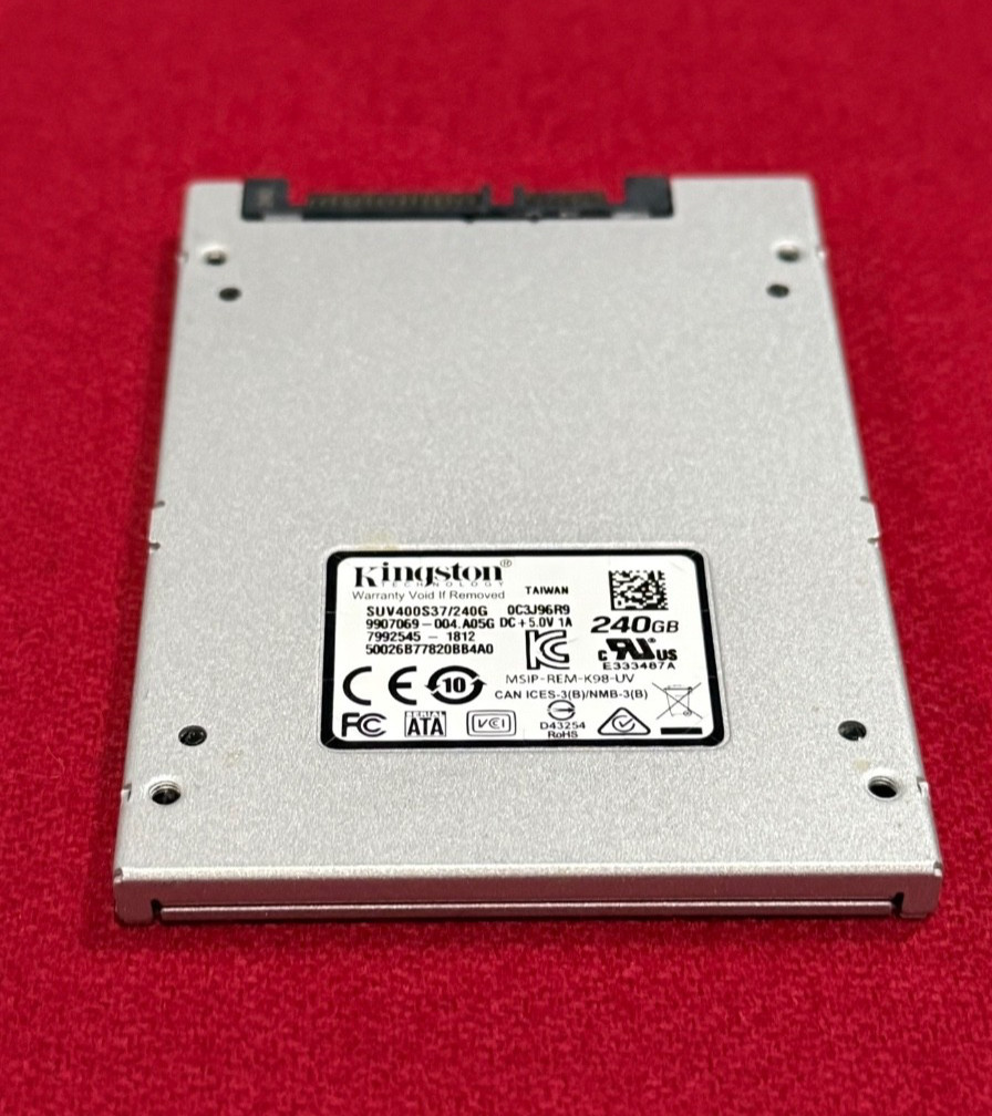 Kingston 240GB SATA 3 2.5" Internal Solid State Drive (SSD) SUV400S37/240G