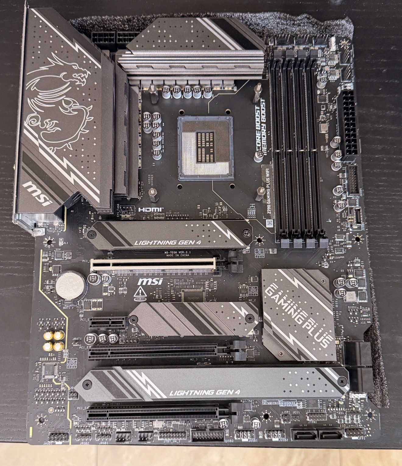 MSI Z790 Gaming Plus WiFi Motherboard, 12GB/13GB/14GEN Intel