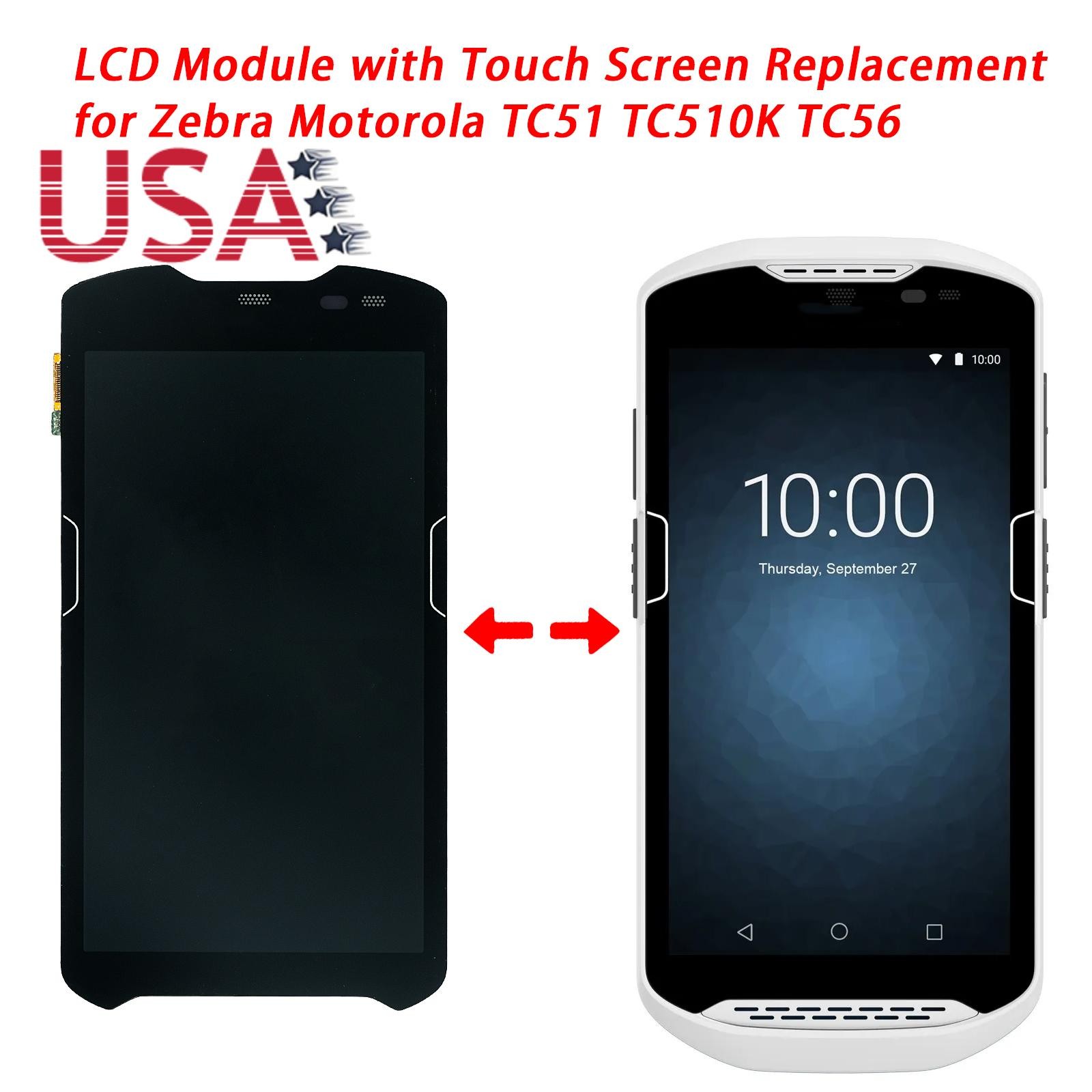 For Zebra TC51 TC510K TC56 LCD Display Module Screen with Touch Screen Digitizer