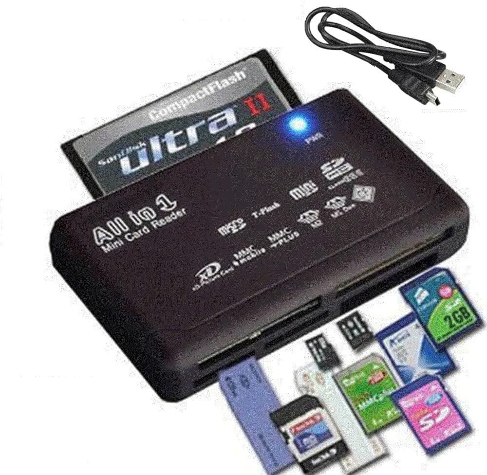 Memory Card Reader Mini 26-IN-1 USB 2.0 High Speed For CF xD SD MS SDHC