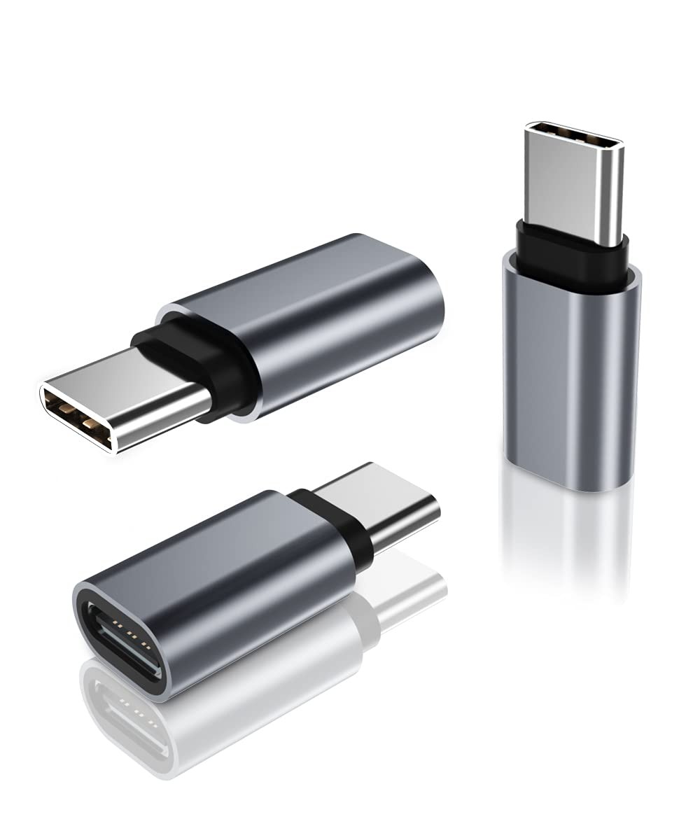 USB Type C Extension Adapter 3-Pack,Pd USBC 3.1 Gen2 Female to Male Extender