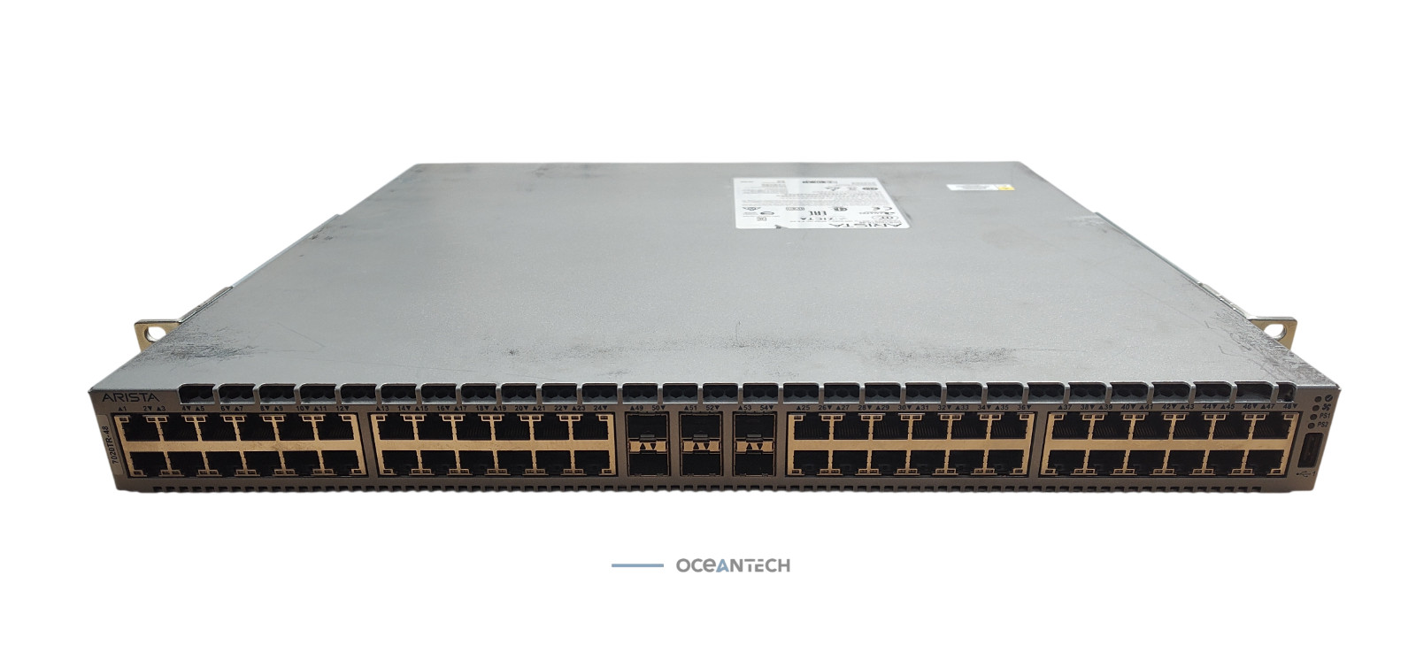 Arista DCS-7020TR-48-F Switch, 48xRJ45 (100/1000), 6xSFP+(1/10GbE) Front to Rear
