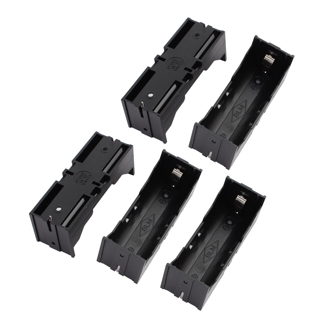 5pcs Plastic Single BLM 26650 Battery Holder Case Storage Box Black