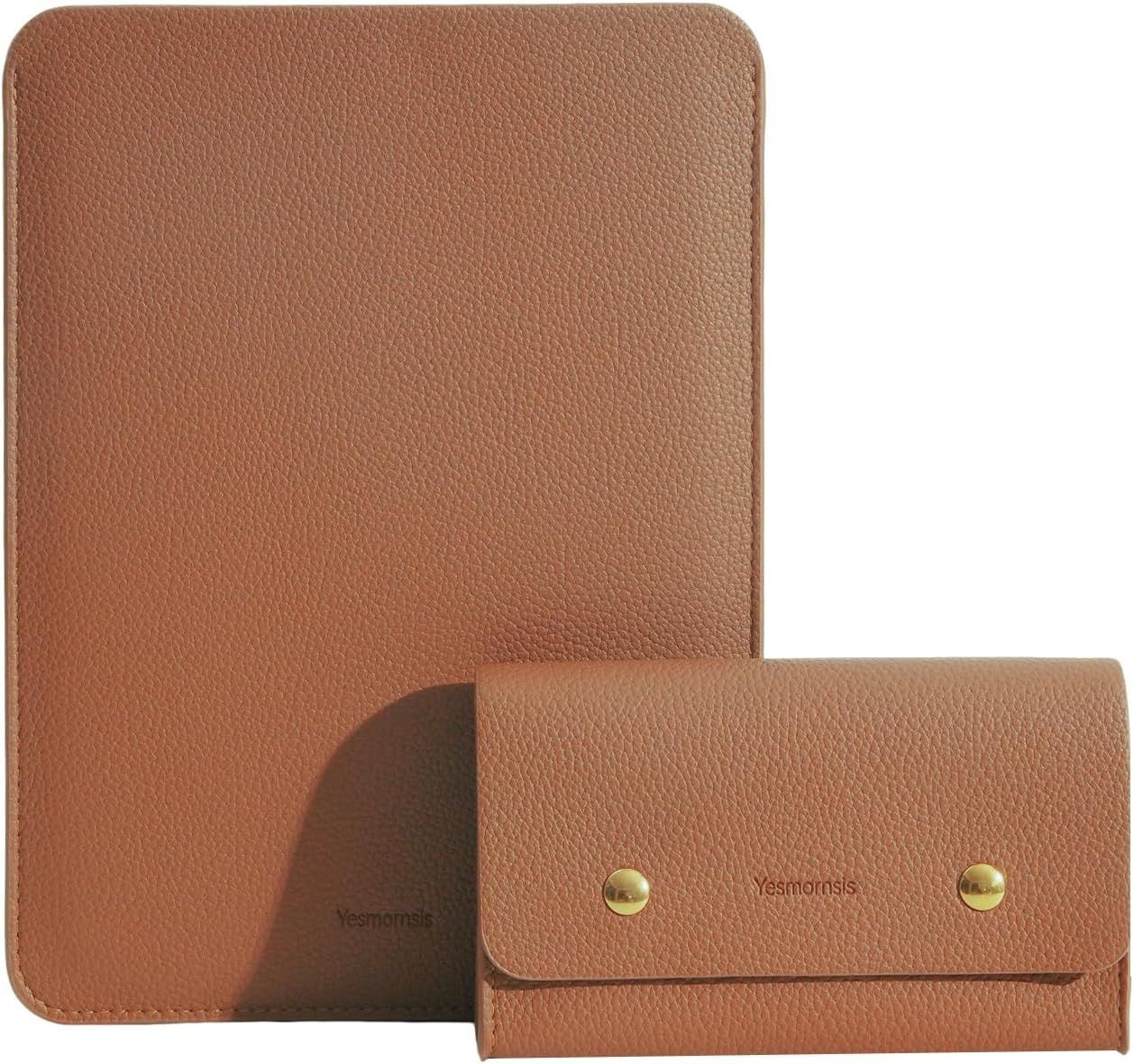 PU Leather Padded Laptop Sleeve Bag 13Inch for New MacBook Air 13 A3113 M3, 2024