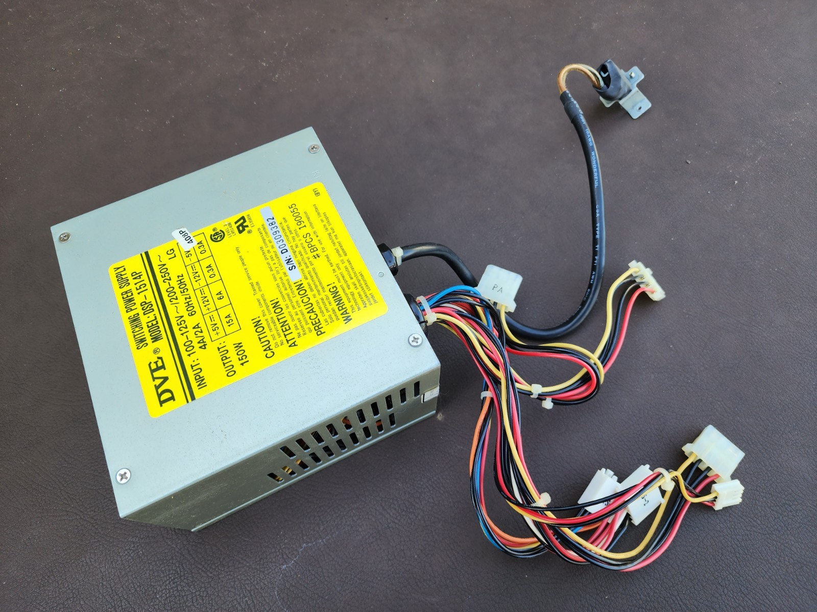 DVE Switching Power Suppy DSP-1514P 150W
