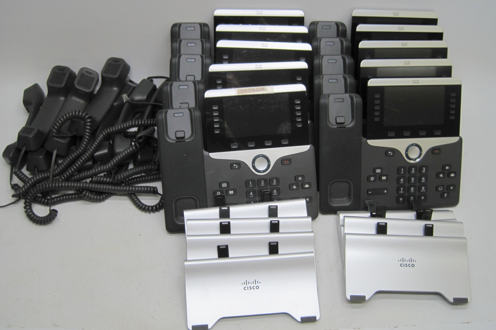 Lot of 10 - Cisco CP-8851 VOIP Business Phone W/Handsets & Stands QTY AVAILABLE