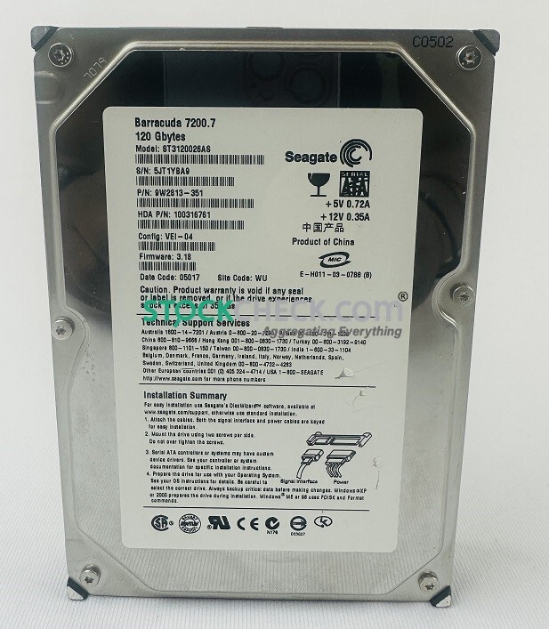 Seagate ST3120026AS Hard Disk Drive