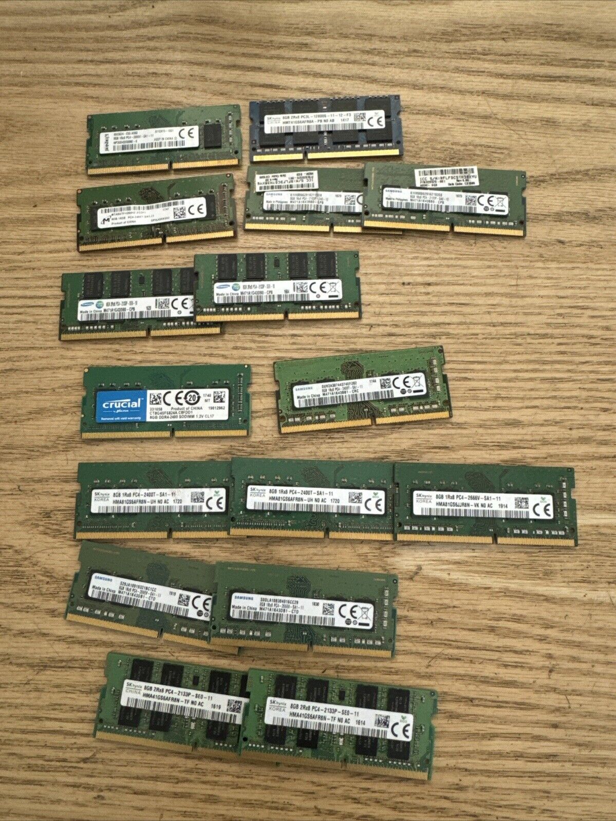 Lot of MIX 16 SK HYNIX 8GB Laptop Memory PC4-2133P HMA41GS6AFR8N-TF DDR4