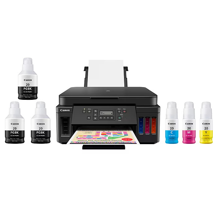 Canon PIXMA MegaTank G6020 Wireless Color All-In-One Supertank Inkjet Prin NEW