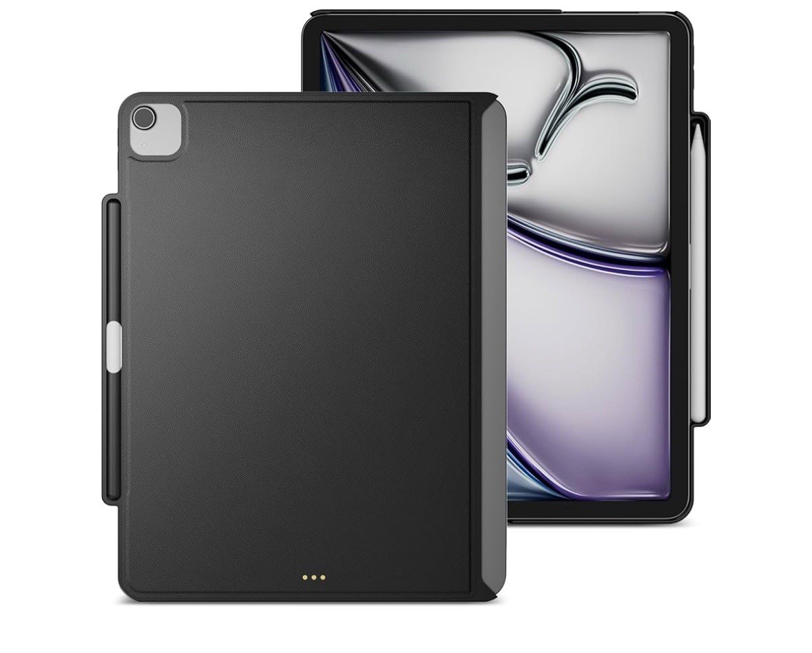 Apple iPad Air 13” Case MAGEASY CoverBuddy Magnetic Tablet Leather Black. A9