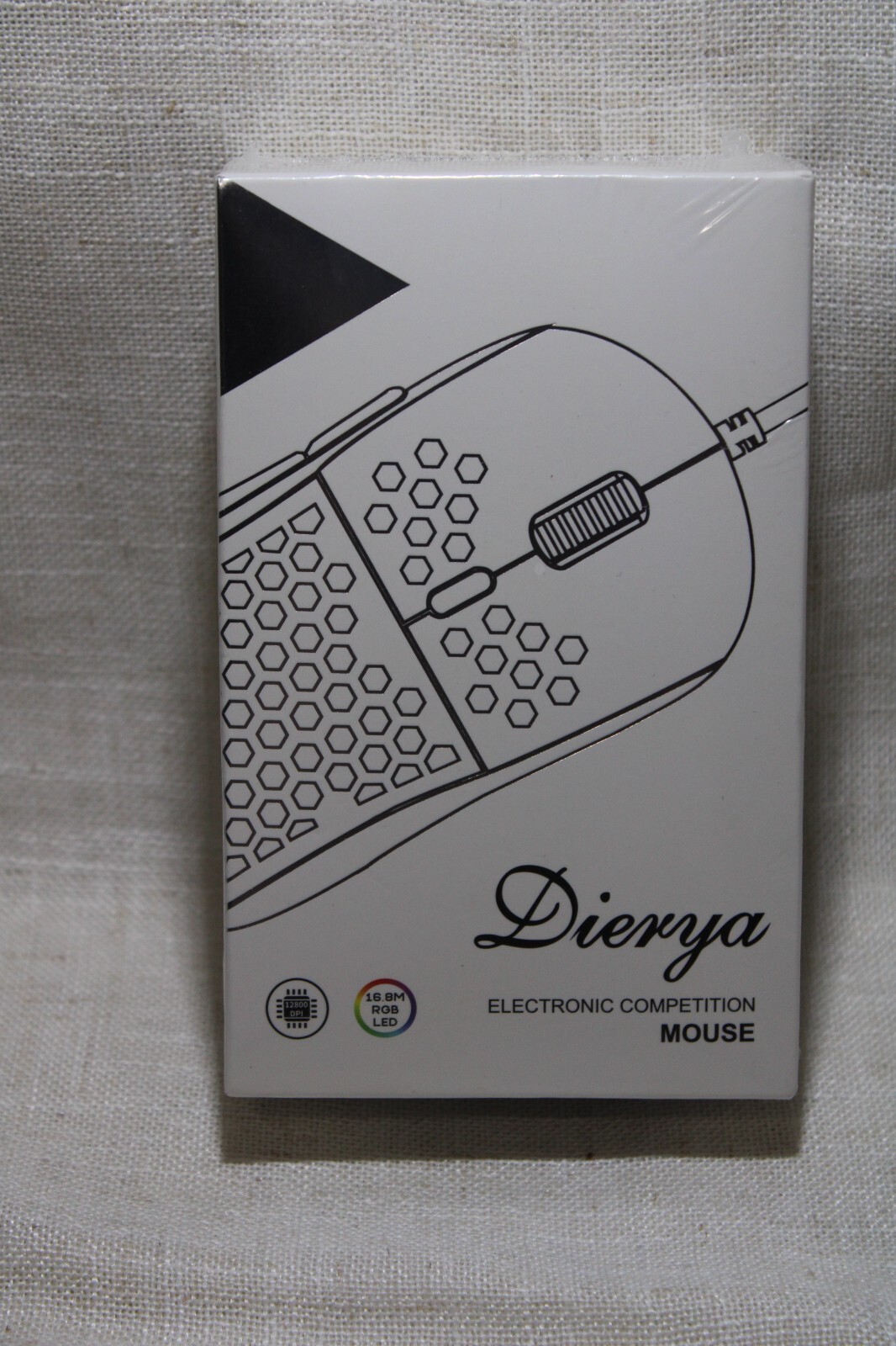 DIERYA x TMKB M1 SE White Wired Gaming Computer Mouse PC Competition RGB LED NEW