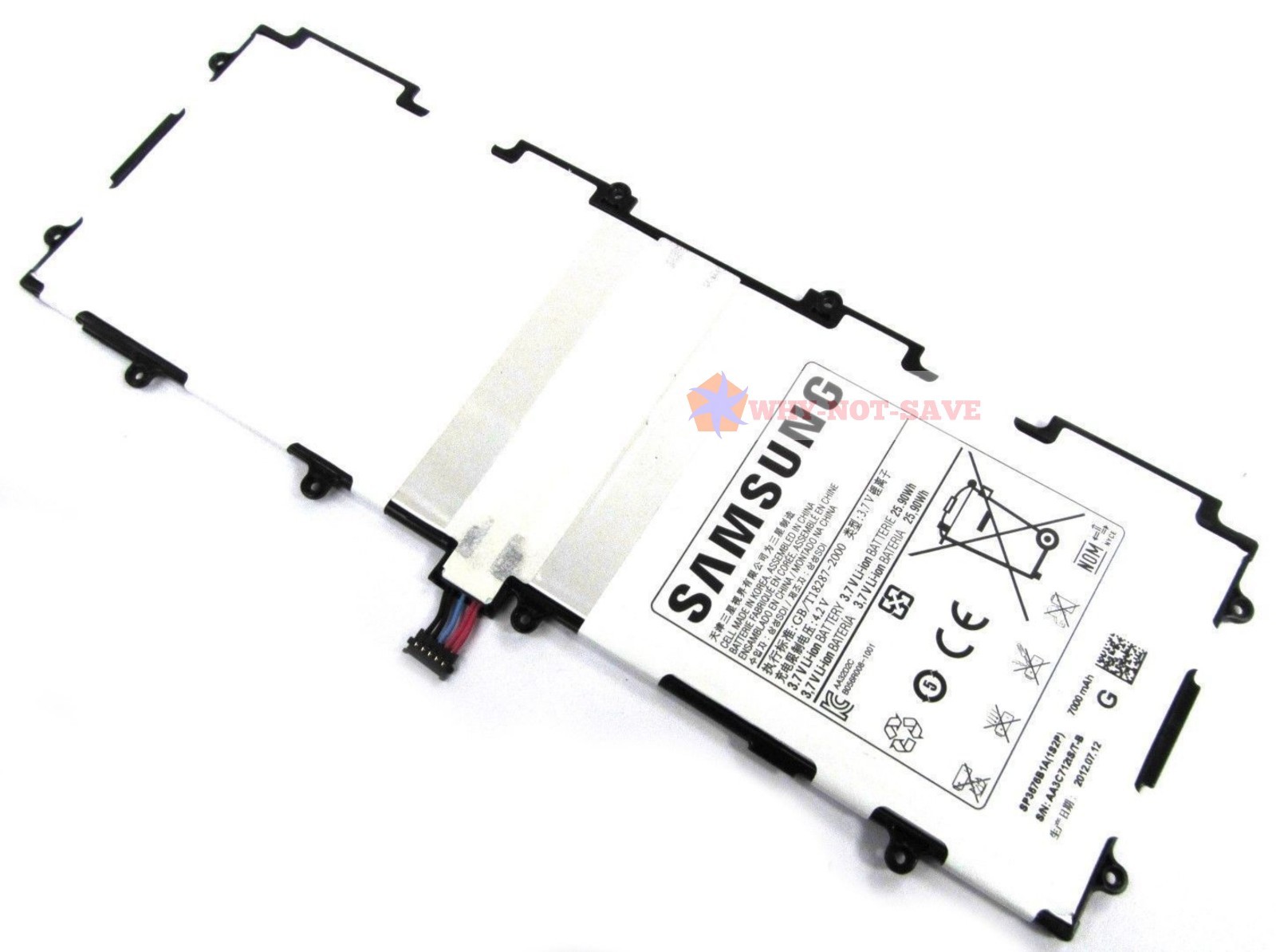 Replacement Internal 7000MAH Battery for Samsung Tab 2 GT-P5100ts 10.1 New USA