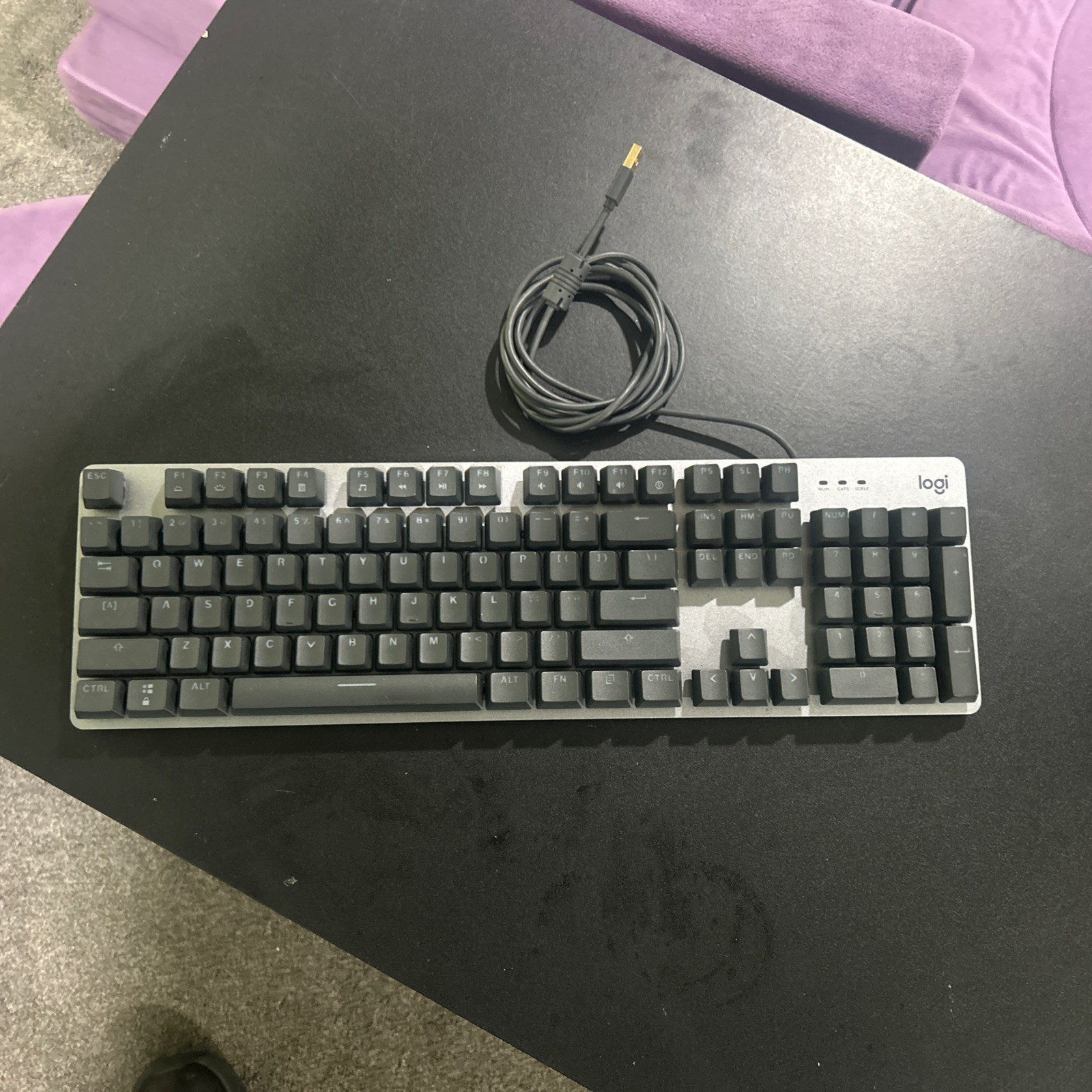 Logitech K845 Mechanical Illuminated Wired Keyboard - White Backlit Switches