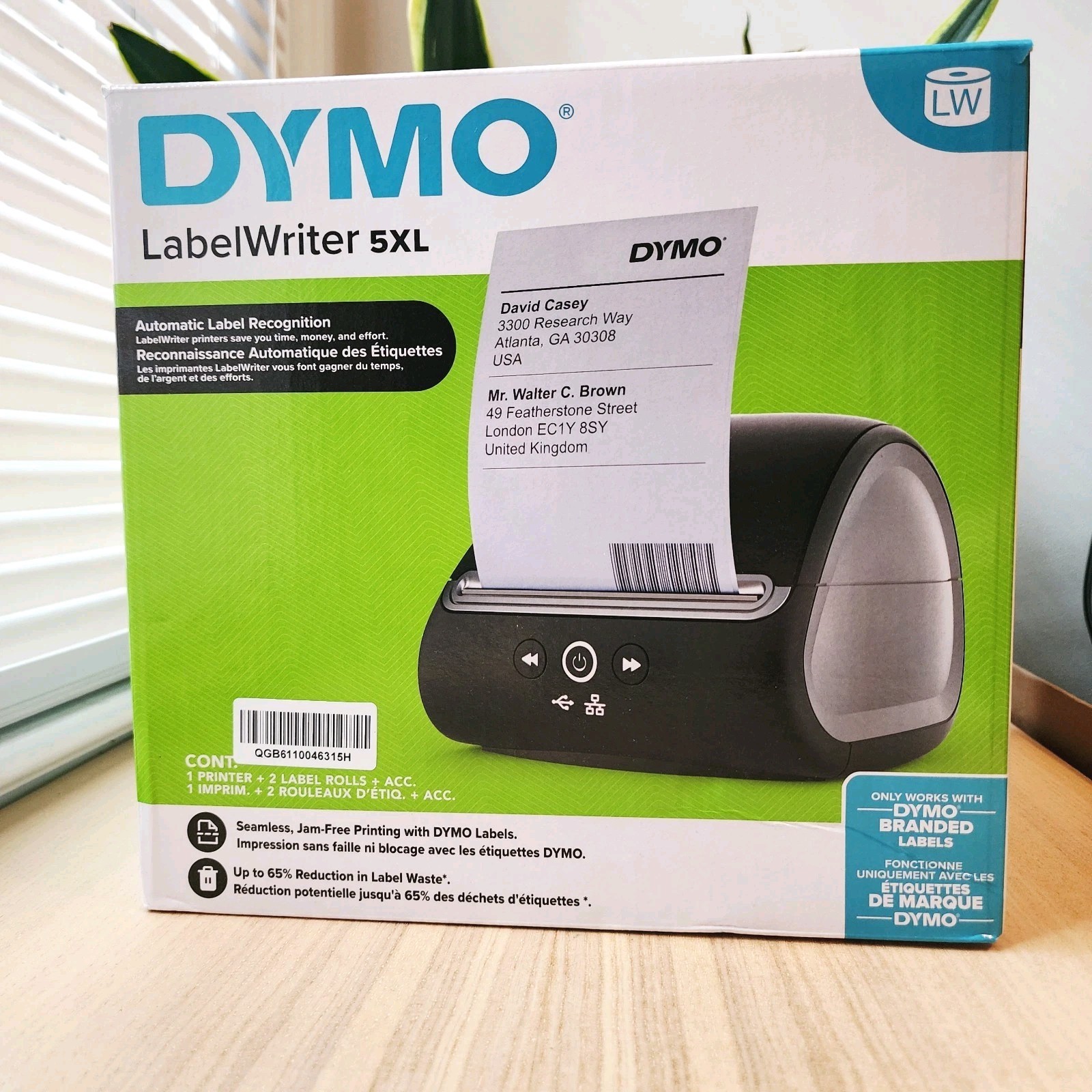 C0 DYMO LabelWriter 5XL Thermal Label portable Printer 2112554 LW 4x6 USB New