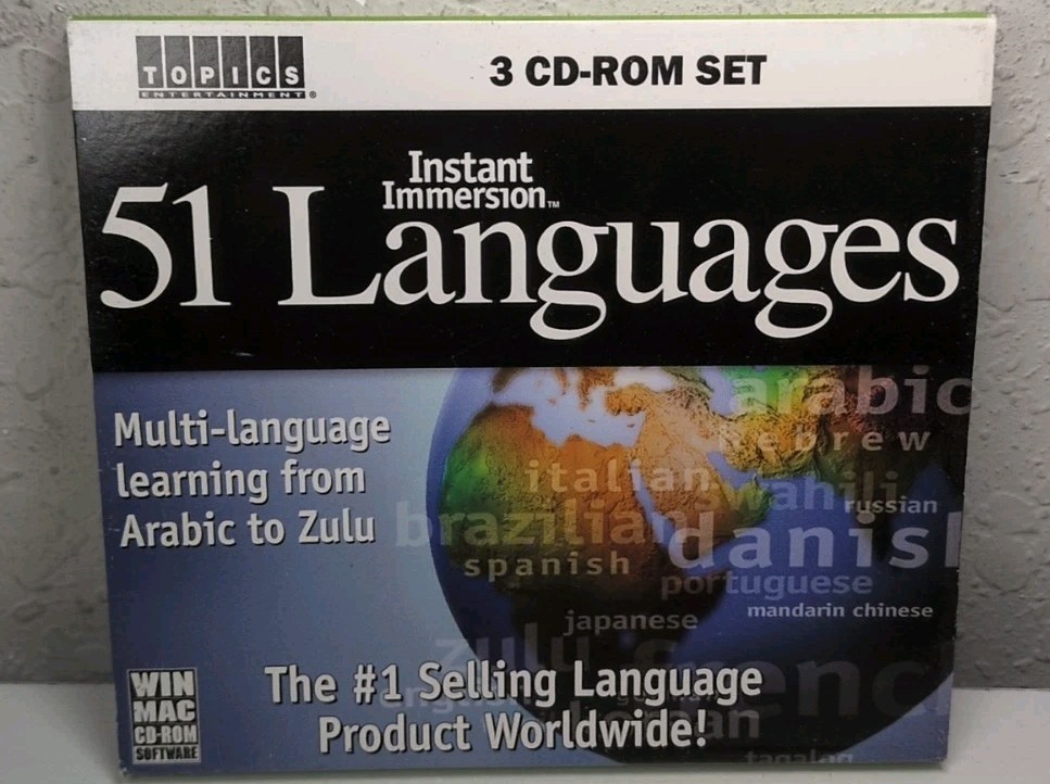 Instant Immersion 51 Languages Deluxe Edition (CD-ROM, 3 Discs) B208
