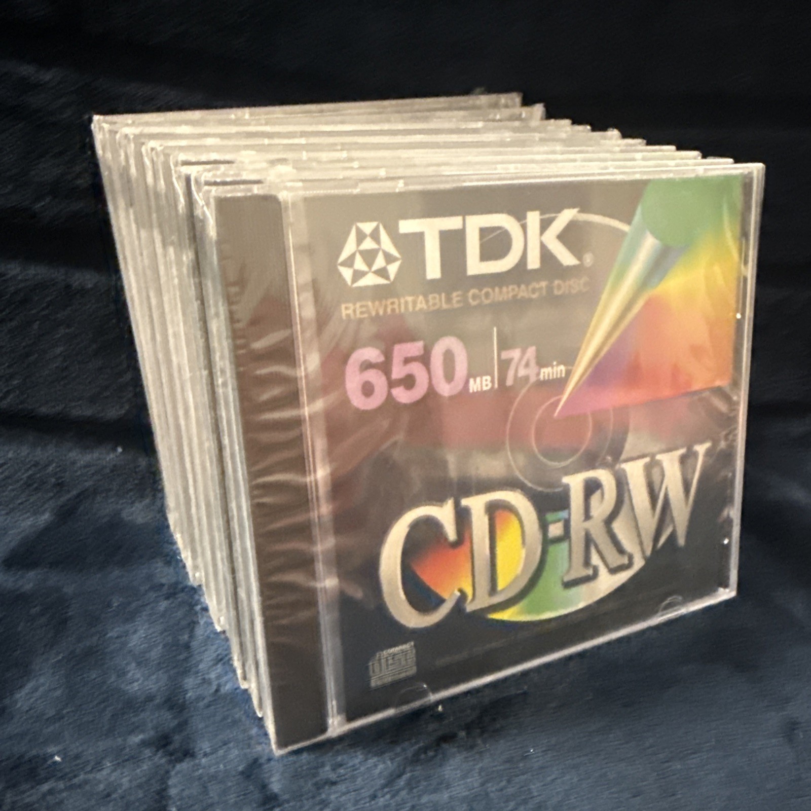 TDK CD-R 650 MB 74 Min Blank CD Lot of 10 Factory Sealed