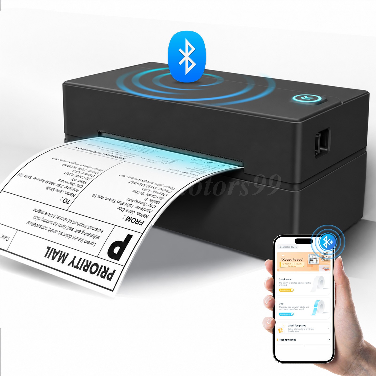 Bluetooth Thermal Printer Shipping Label Printer Wireless Address Label Maker