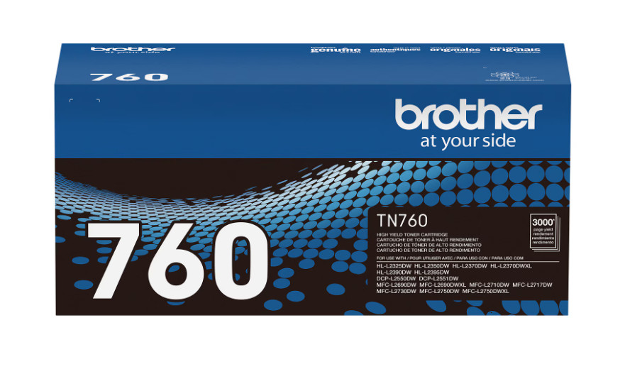 Brother Genuine TN760 Black High Yield Toner TN-760 "Read Desc"