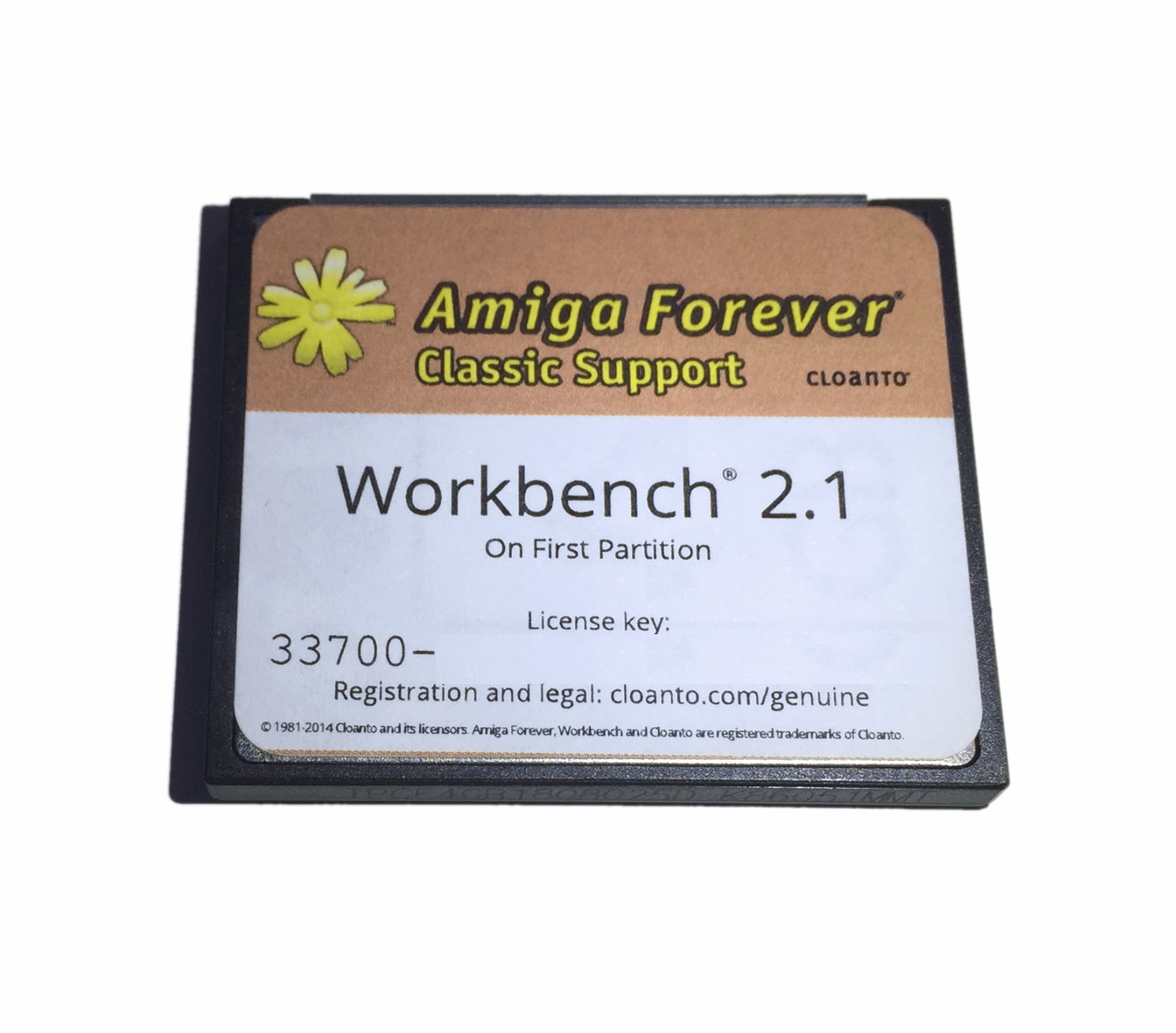 Amiga Workbench System 2.1 on 4GB CF Card for 500 600 1200 Hard Drive