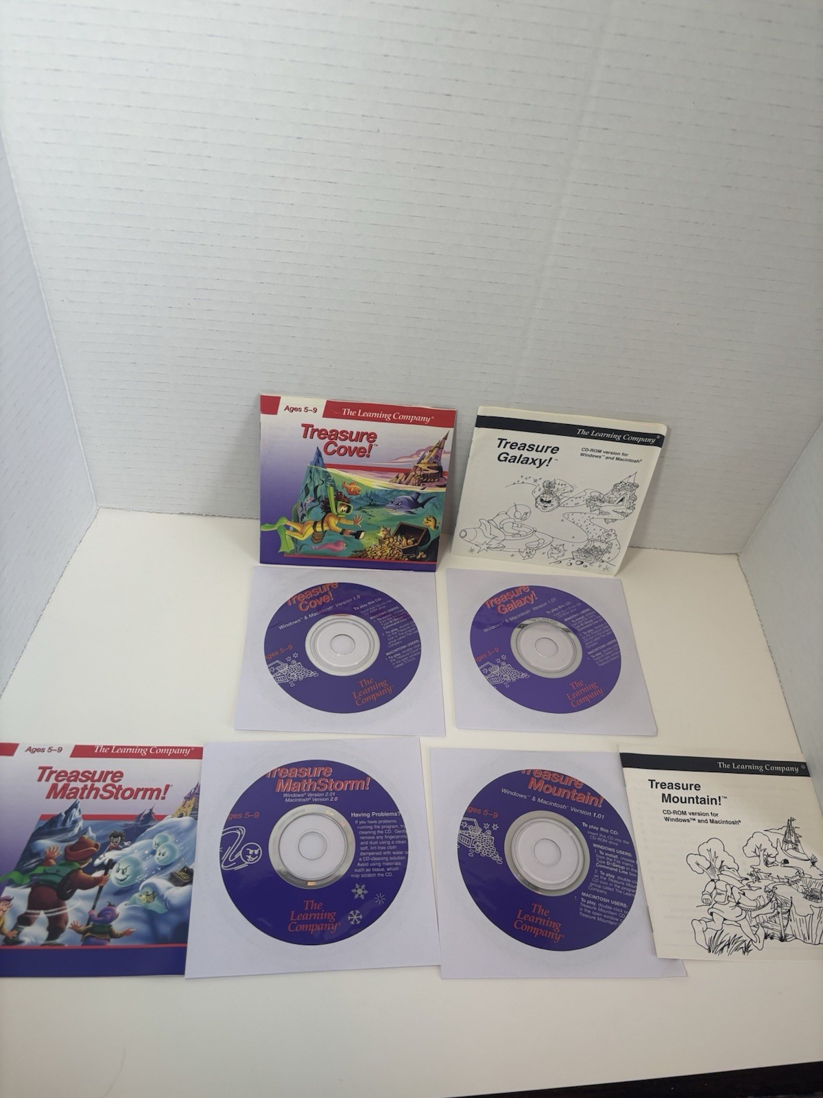 Treasure Cove MathStorm Mountain Galaxy Bundle of 4 PC MAC CD-ROM