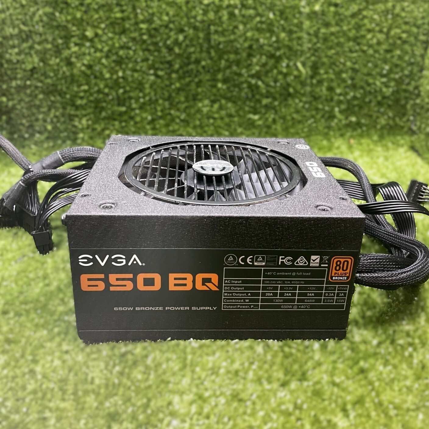 EVGA 650 BQ 650W 80 PLUS Bronze Semi-Modular ATX Power Supply 110-BQ-0650-V1