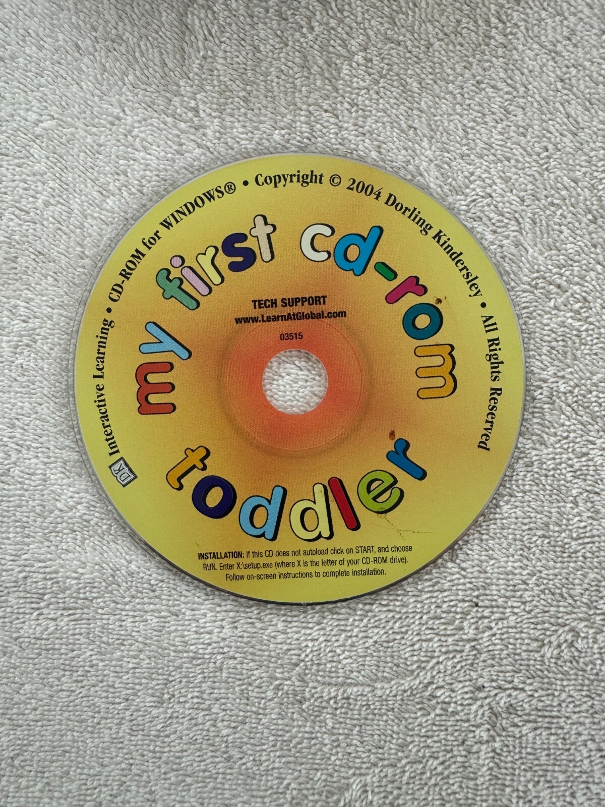 My First Cd Rom Preschool Pc DK 2004 Windows & Macintosh