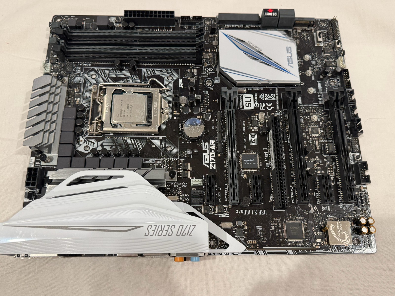ASUS Z170-AR, Intel Motherboard W/ intel i5 6500K CPU (3.2GHz)