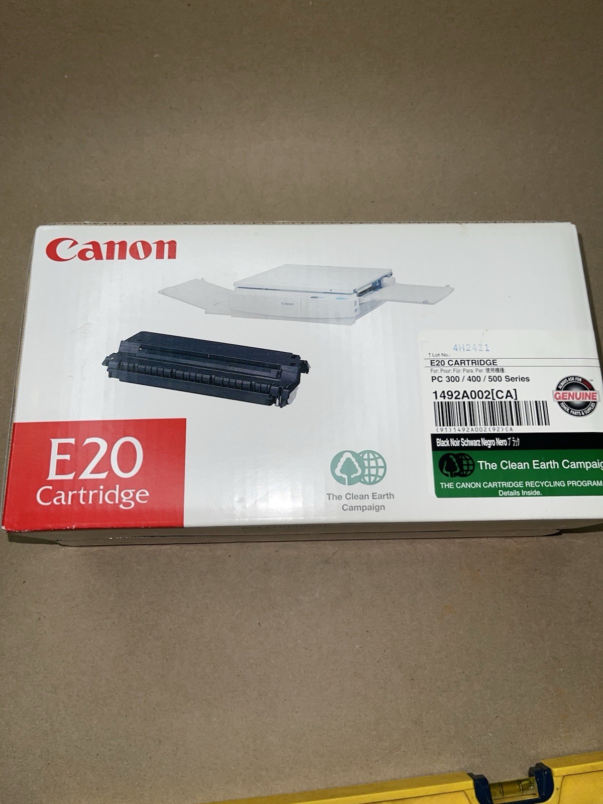 Canon E20 Genuine Black Toner Cartridge 1492A002 Original OEM - NEW SEALED