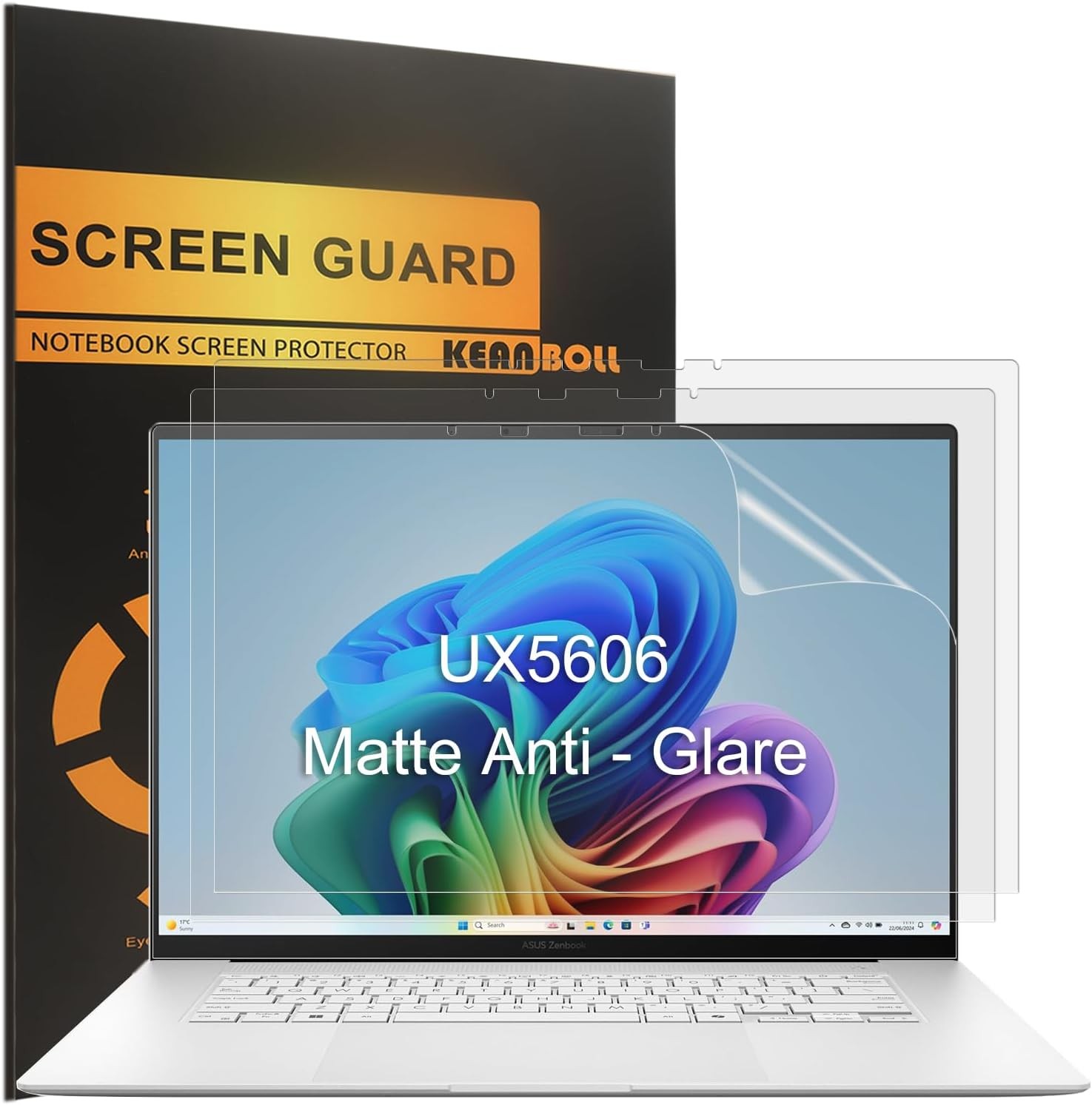 3 Pack Anti Fingerprint Matte Screen Protectors for ASUS ZenBook S 16 (UM5606 UX