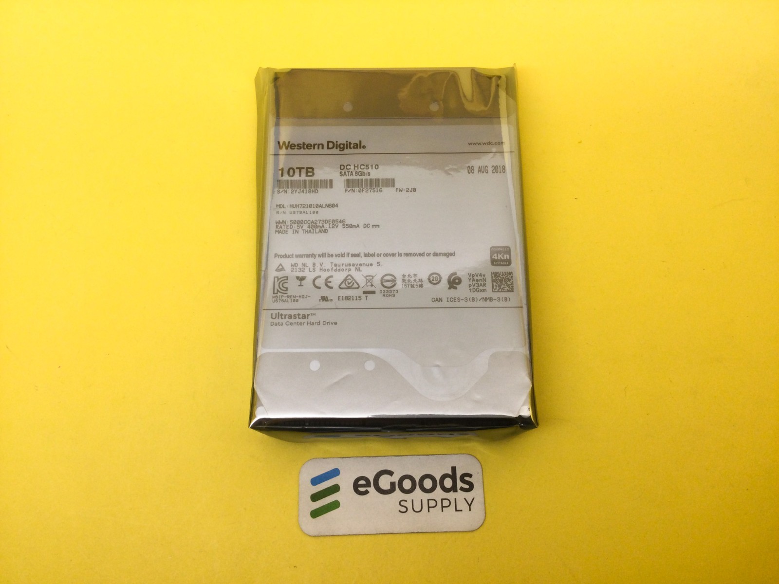 HUH721010ALN604 HGST/WD Ultrastar 10TB SATA 6Gb/s 3.5" Hard Drive new