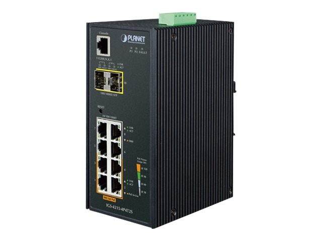 PLANET IGS-4215-4P4T2S Switch Managed 4 x 10/100/1000 + 4 x IGS-4215-4P4T2S
