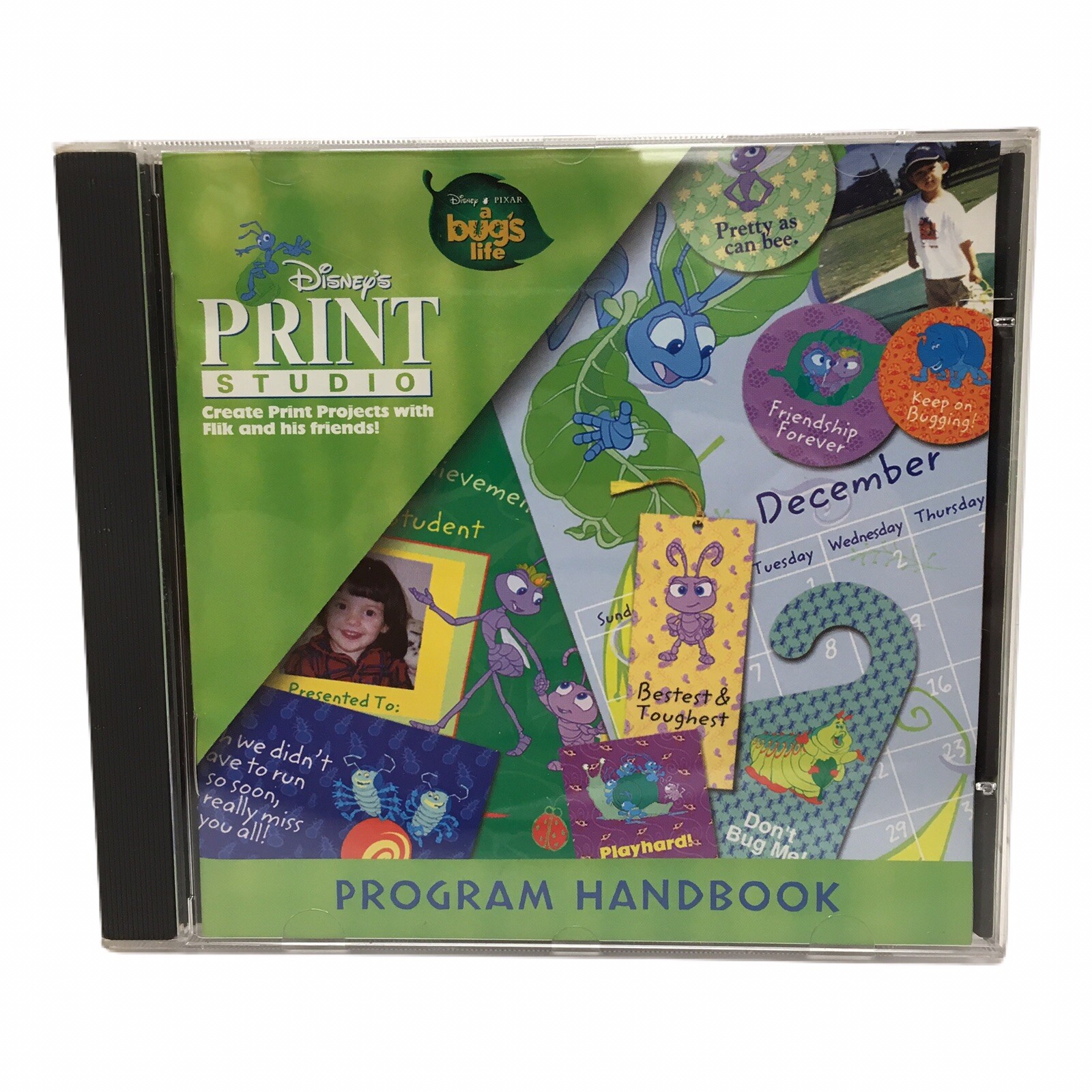 Disney Pixar’s Print Studio A Bug’s Life PC CD-ROM Disney Interactive 1998
