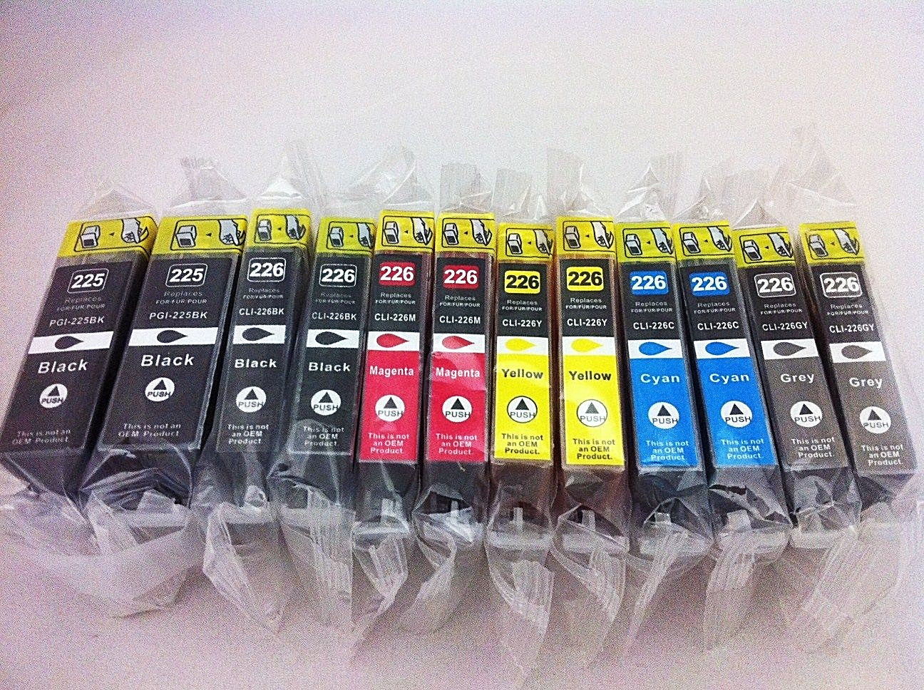 PGI225 BK CLI226 Ink Cartridge for Canon Pixma MG8220 MG6220 MG5220 iP4920 12pK
