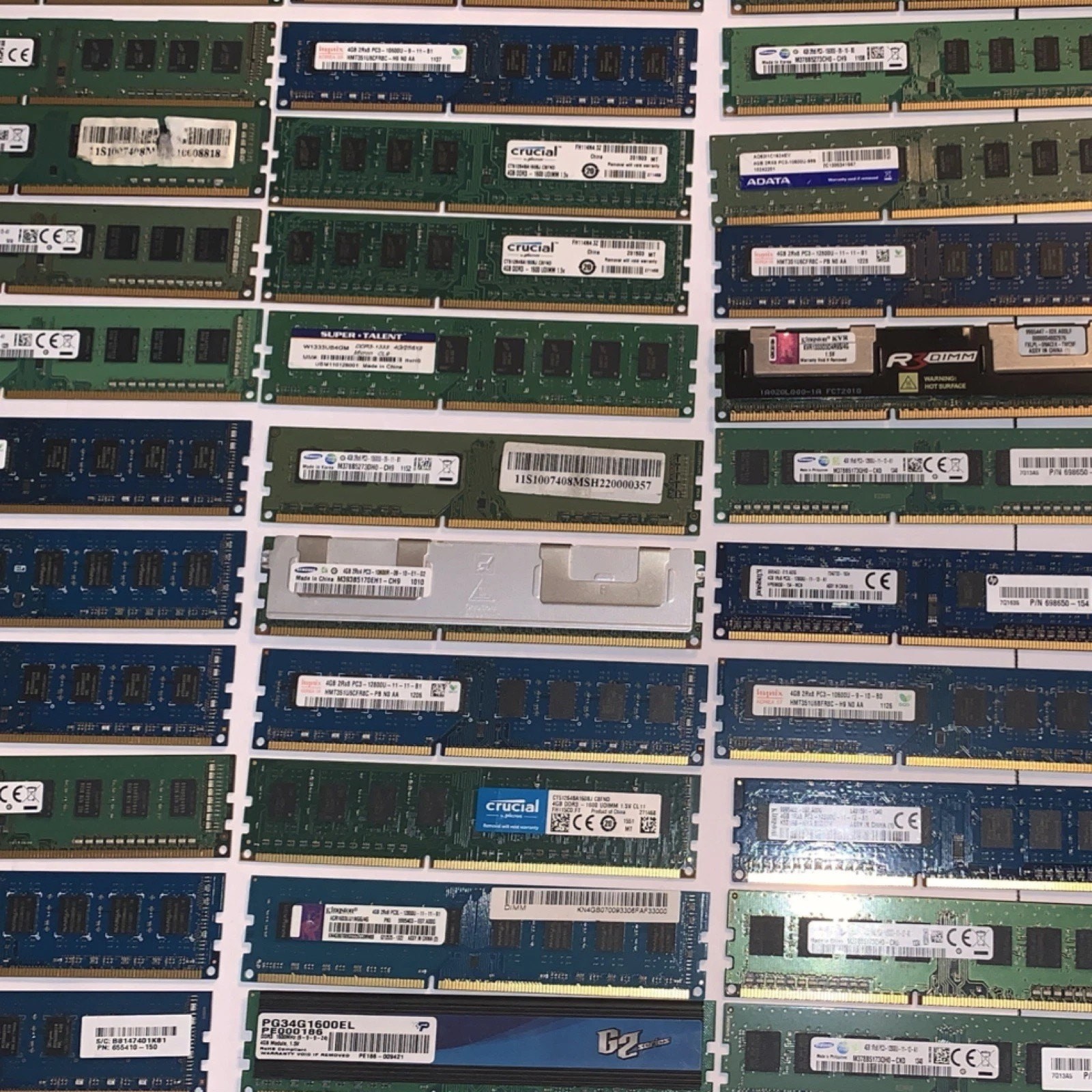 LOT 312GB (78x4GB) 4GB DDR3 Desktop RAM Mixed Brands & Speeds DIMM