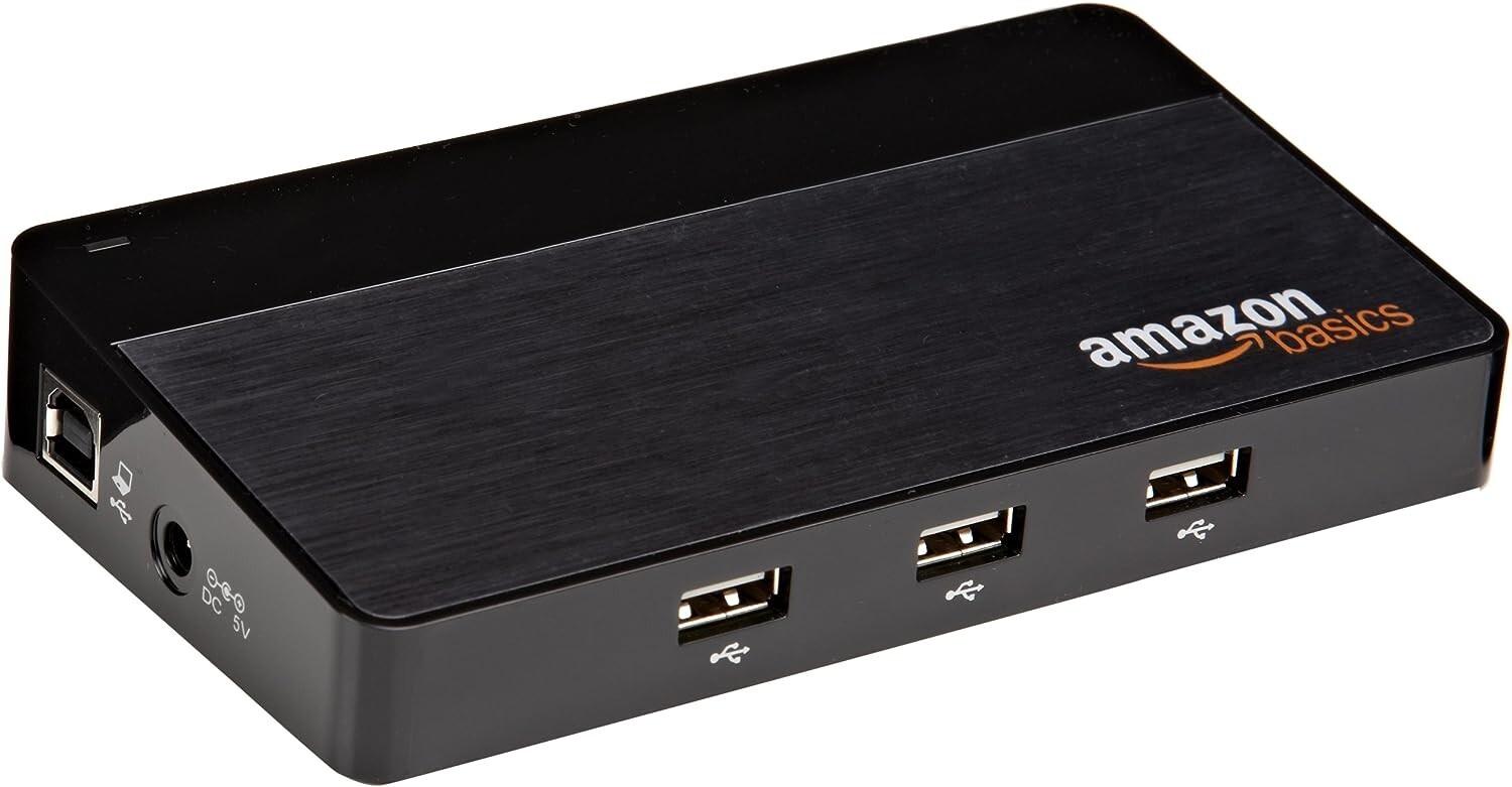 Amazon Basics 10 Port USB 2.0 Hub,  For Tablets